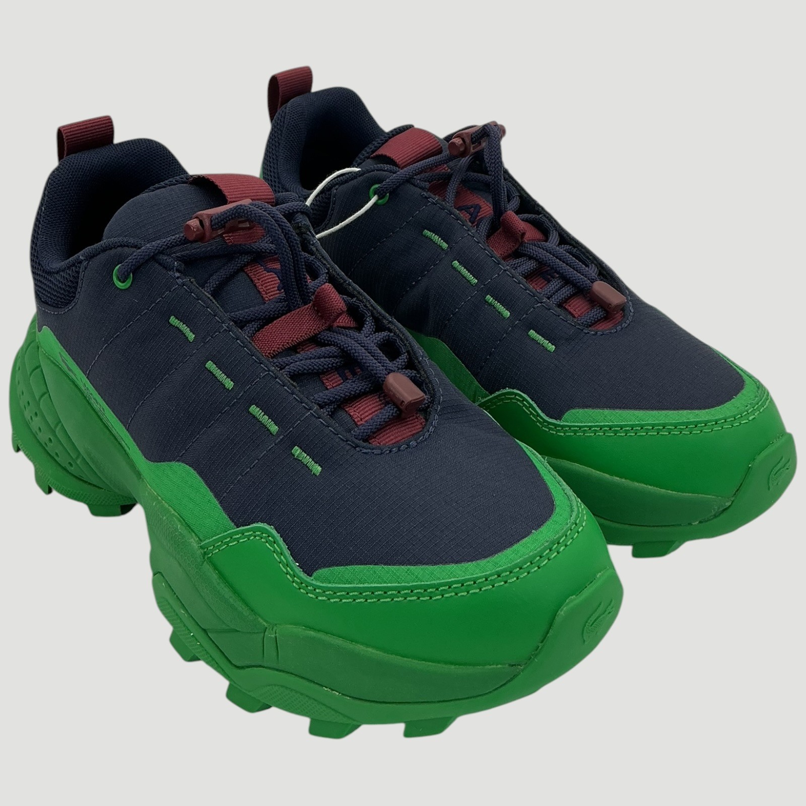 Lacoste L-Guard Women’s Size 5.5 Navy/Green Sneakers NWOB
