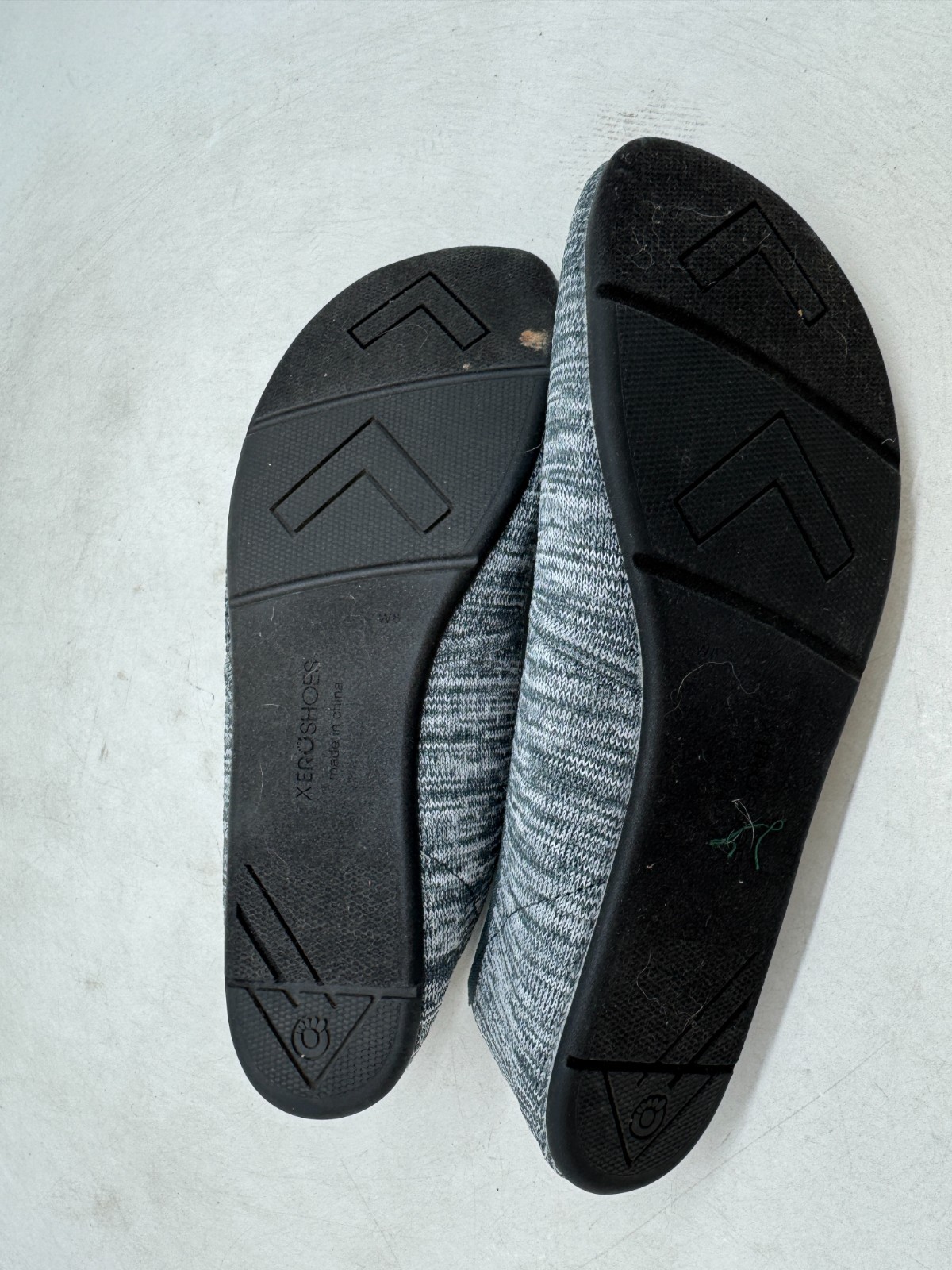 Xero Shoes Phoenix Knit Barefoot Ballet Flats Women’s Black Gray Slip On- 8