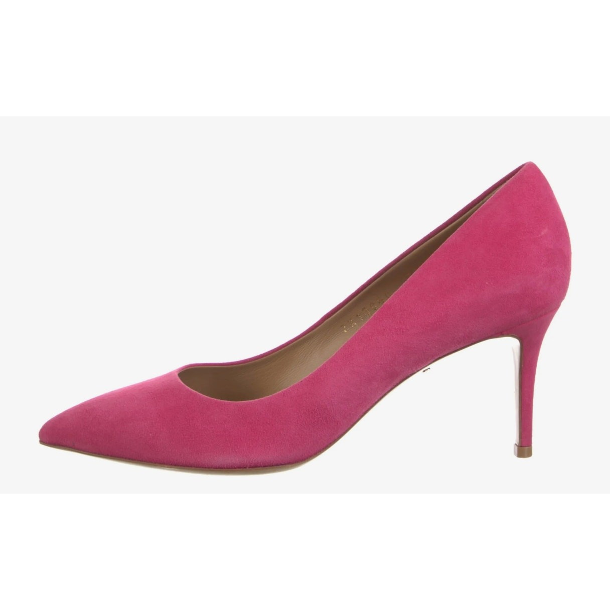New Salvatore Ferragamo Fiore 70 Framboise Suede Pump (Size 6)