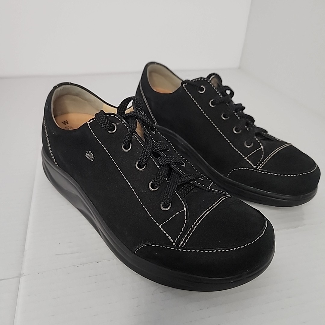 Finn Comfort Ikebukuro Black Soho Lace Up Shoes Women’s 5.5 Made In Germany