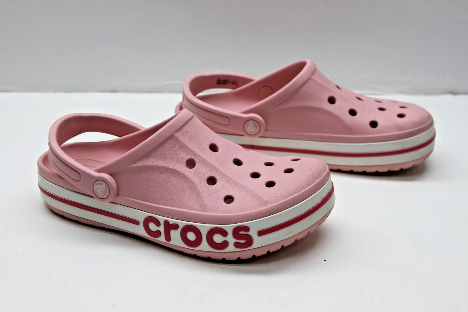 Crocs Bayaband Clog Pink Women’s Size 9 Slip On Lightweight Comfort Sandals