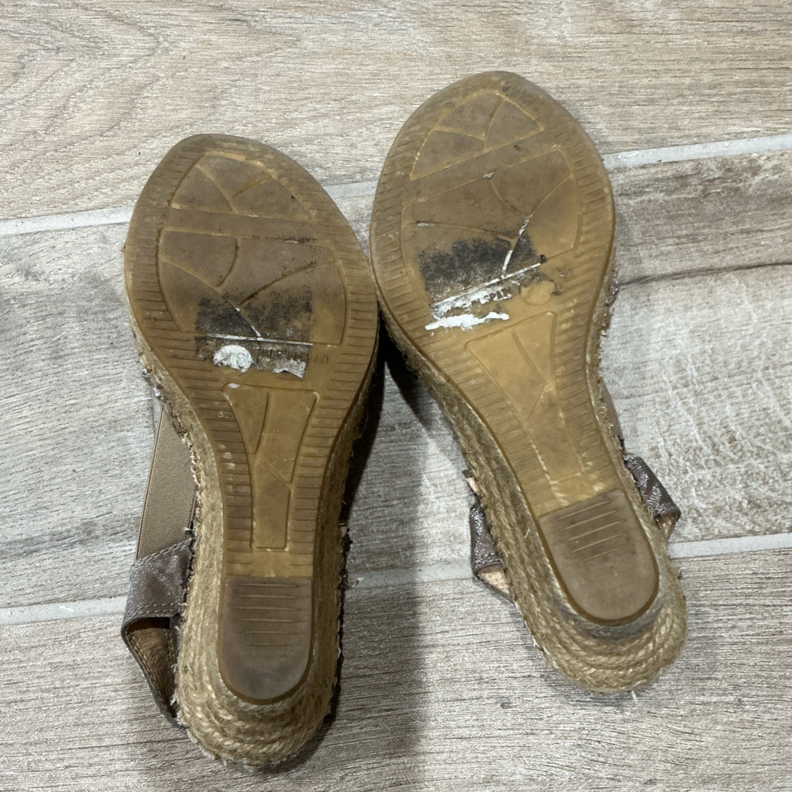 Women’s Brown Espadrille Wedge Sandals Open Toe Ankle Strap Slip On