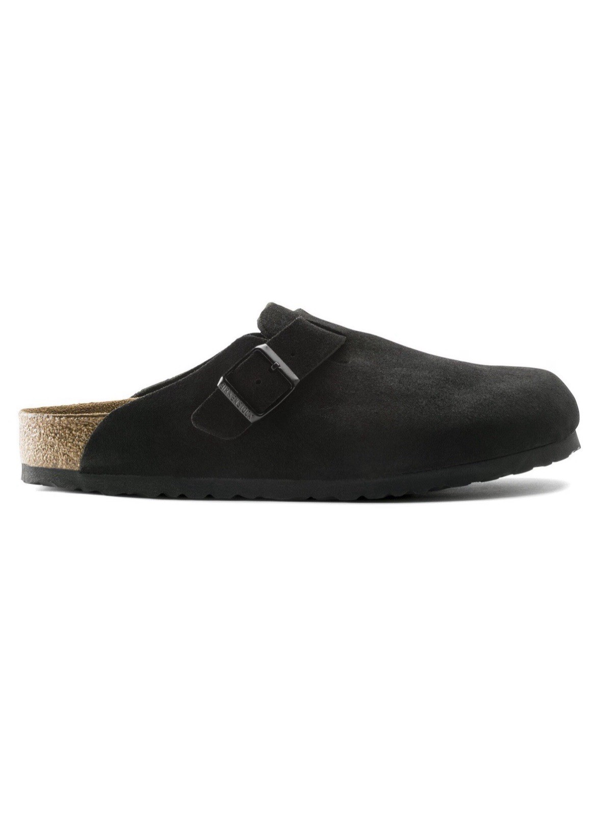 NIB Birkenstock Boston Unisex Soft Footbed Suede Leather Black Women’s Size 40 N