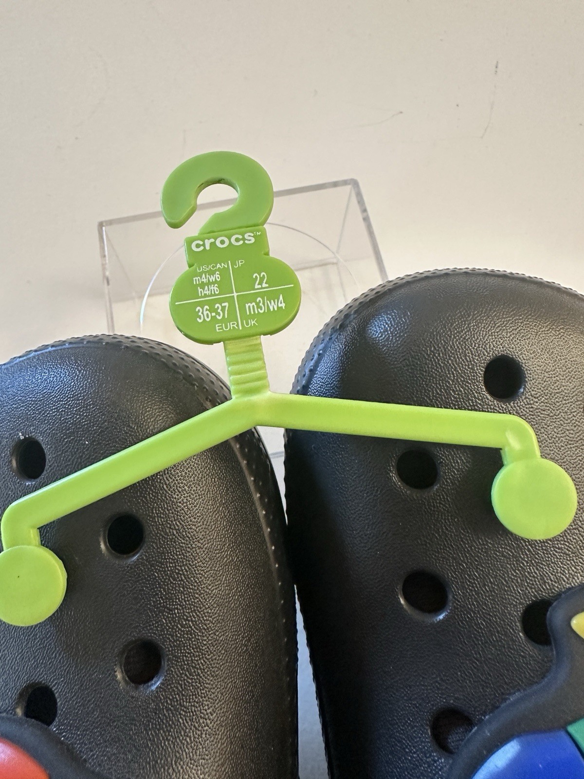 Black Crocs «Classic Holiday» Lined Clogs ft. Festive Christmas Light Graphics