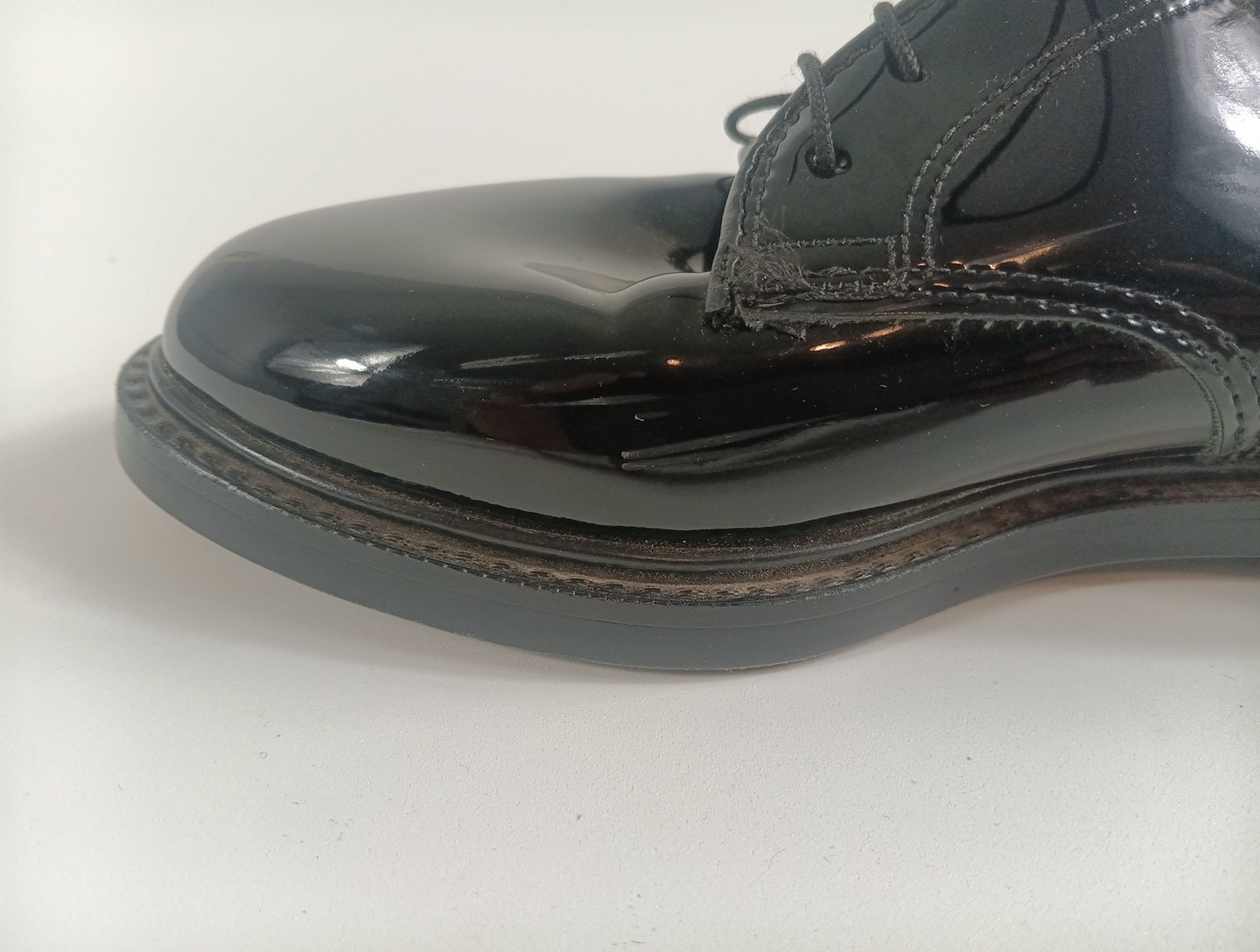US Military Capps Airlite Uniform High Gloss Dress Shoes Black Womens size 5W