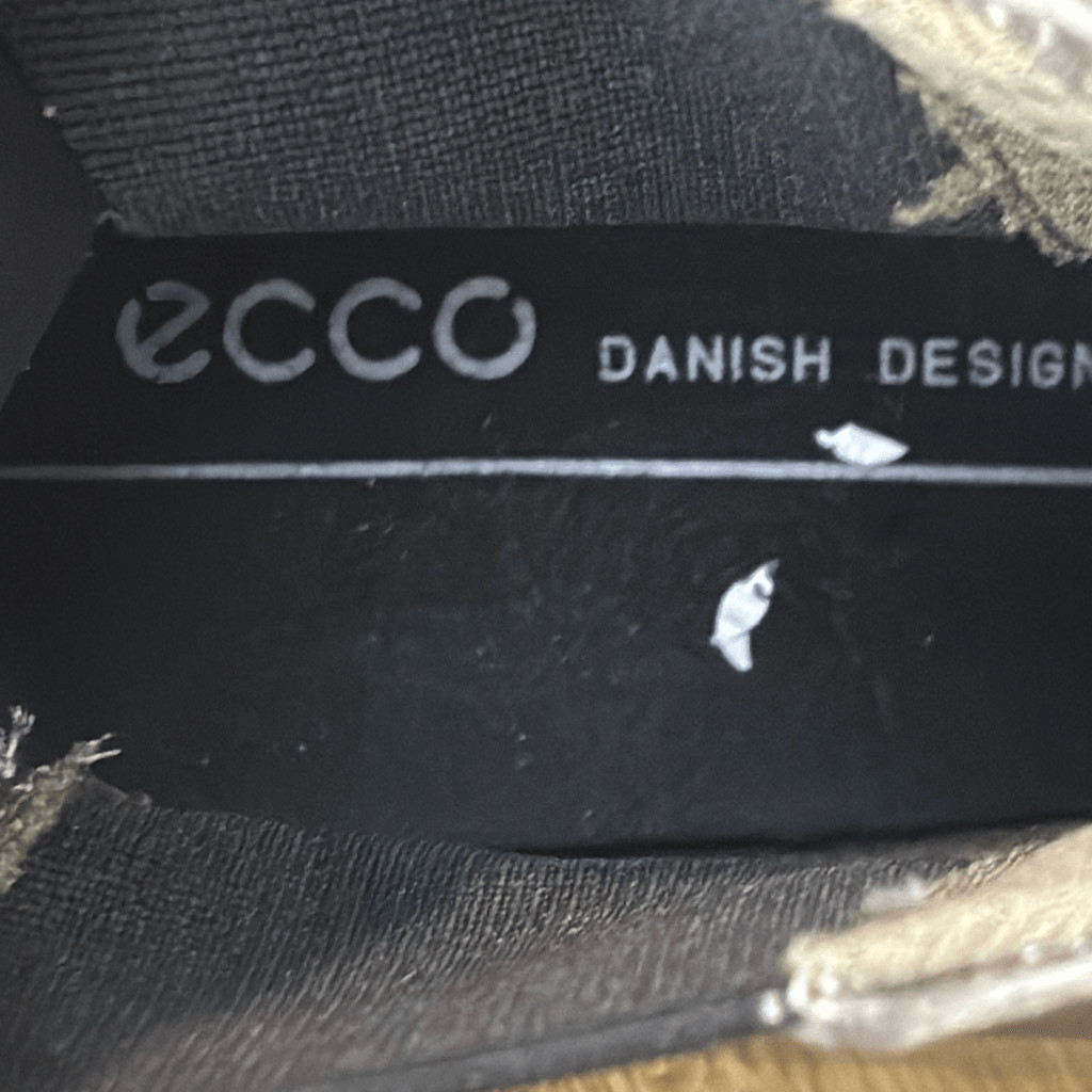 Ecco Women’s Touch 15 Danish Design Leather Chelsea Boots Gray/Black Size 4-4.5