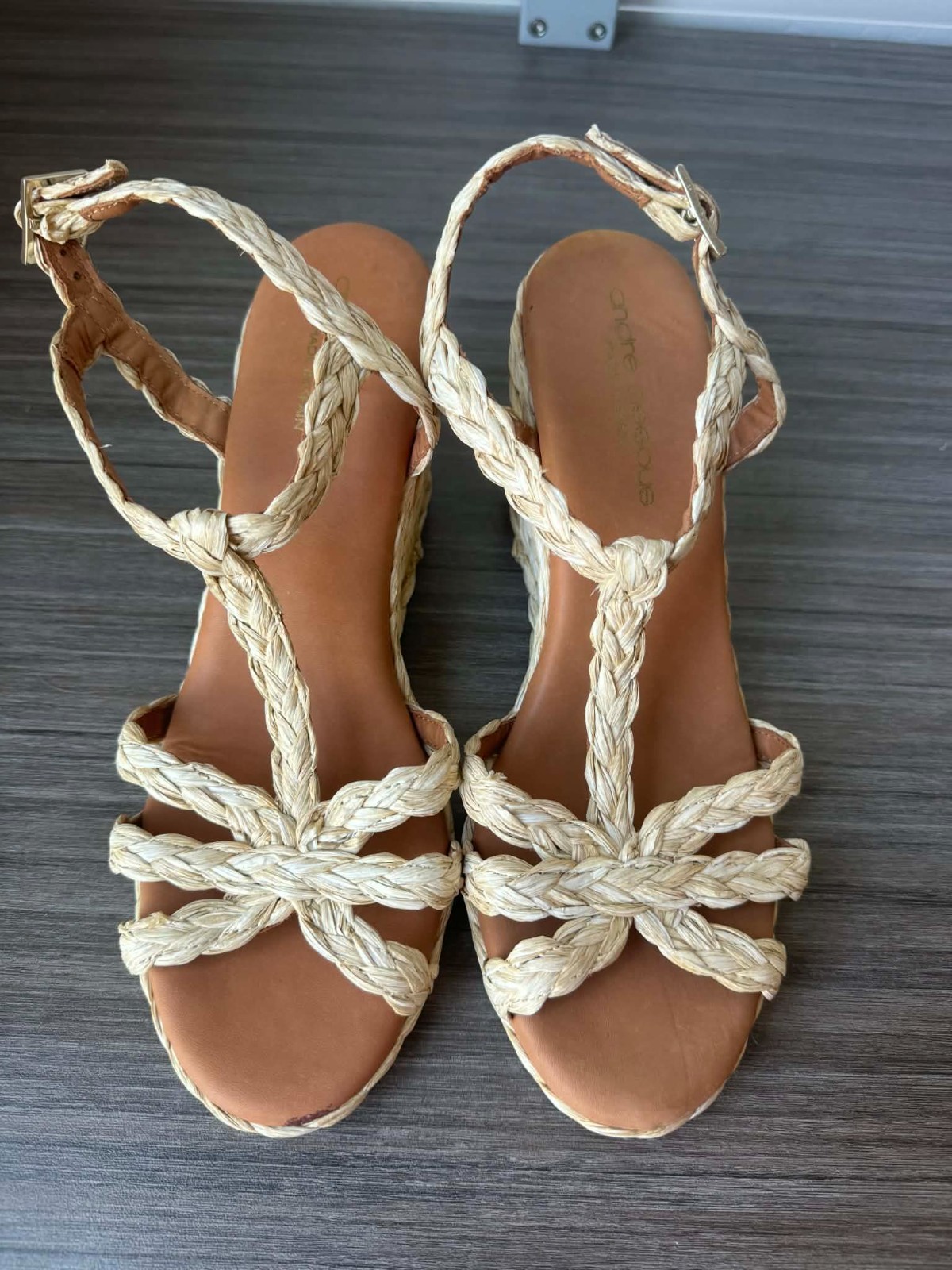 André Assous Madina Espadrille Wedge Shoes Women’s Size EU 36 US 5.5 $279