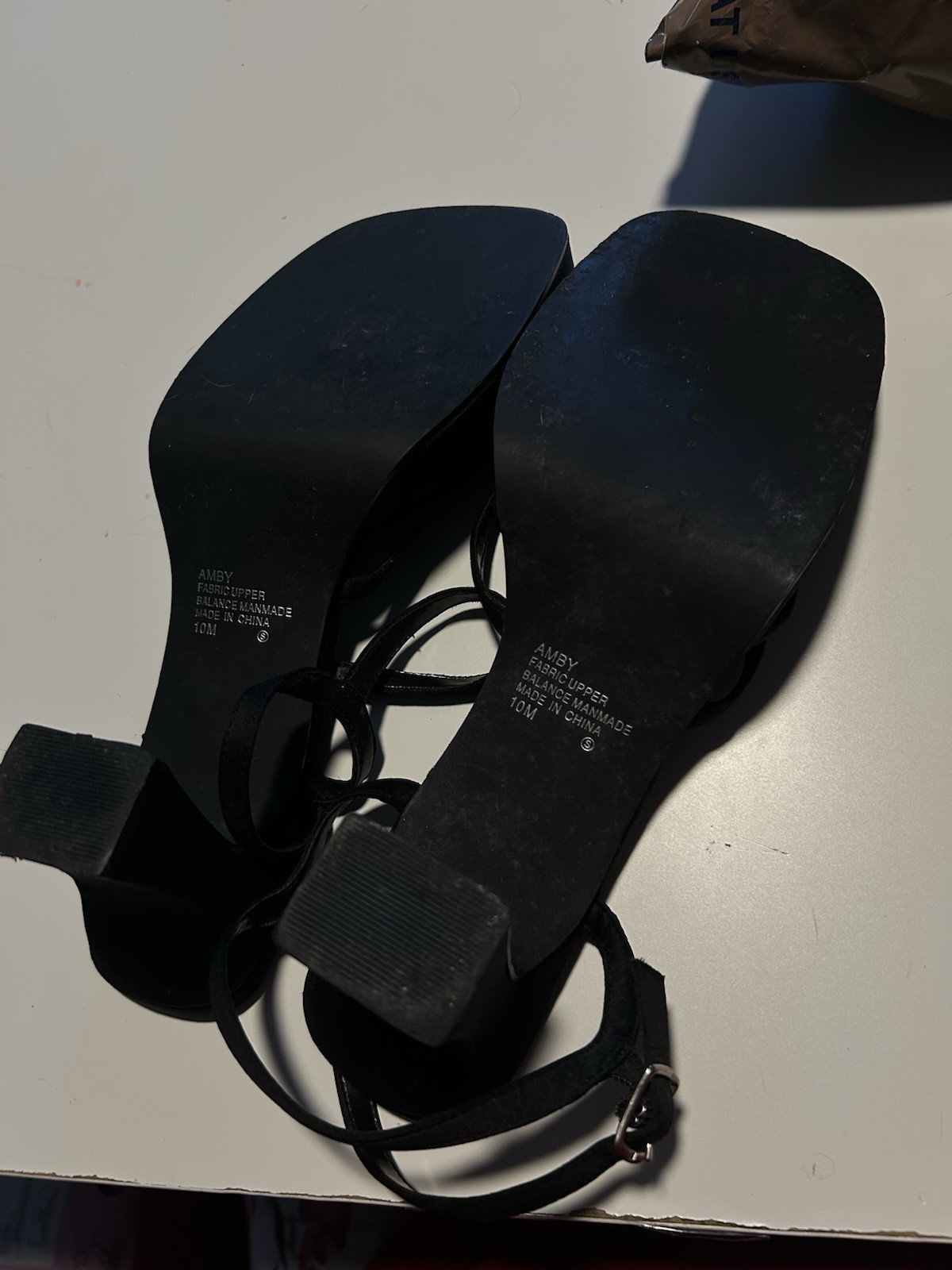 Vintage MUDD Short Heeled Sandals Black Size 10 Womens Y2k 2000s