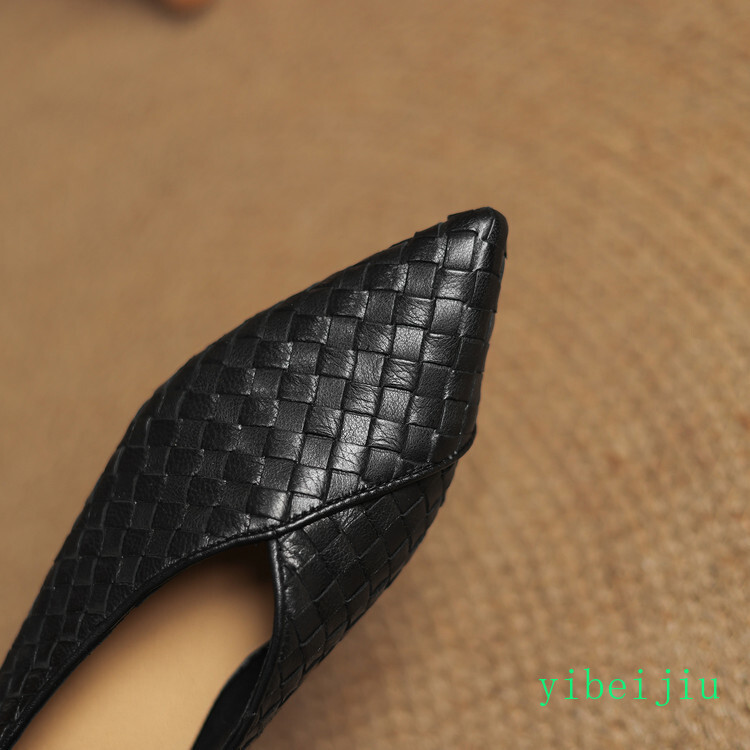 Women’s Ballet Flats Loafers Leopard Weave Alligator Pattern Comfort Shoes Pumps