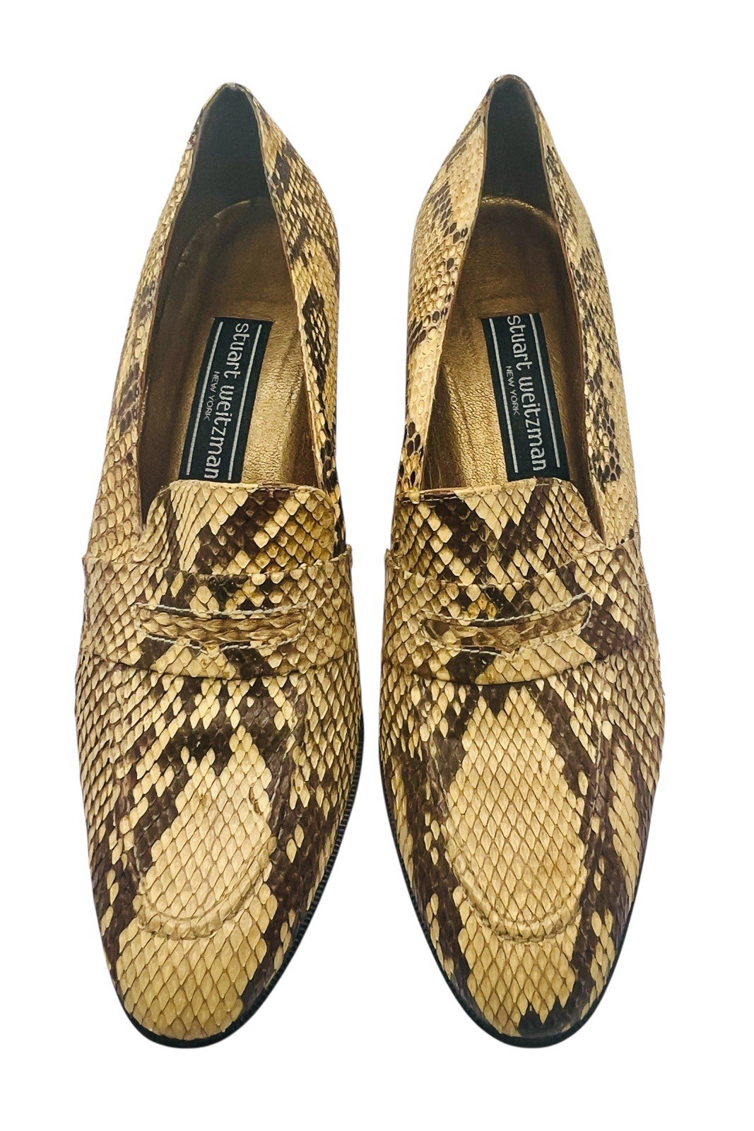 Vintage Stuart Weitzman Women’s Snakeskin Pumps Heels Shoes Size 9.5B