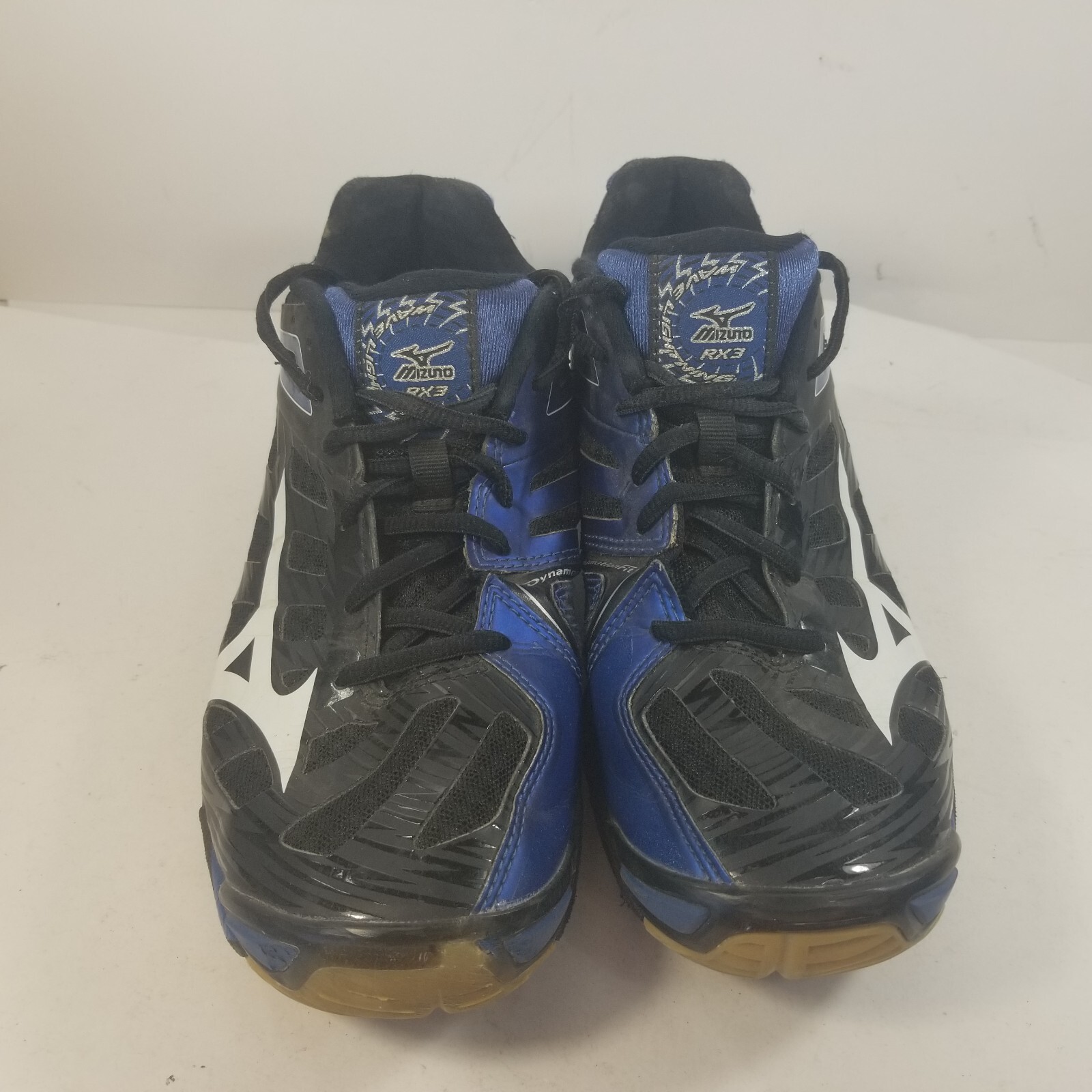 Mizuno Wave Lightning RX3 Black Blue Running Shoes Women’s Sz 9
