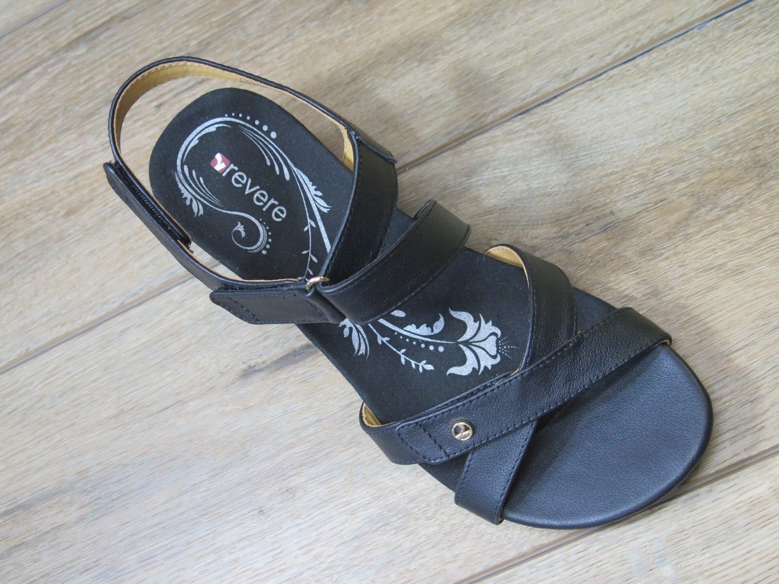 Women’s Revere Casablanca Strappy Sandal Black French *CASA-BLK