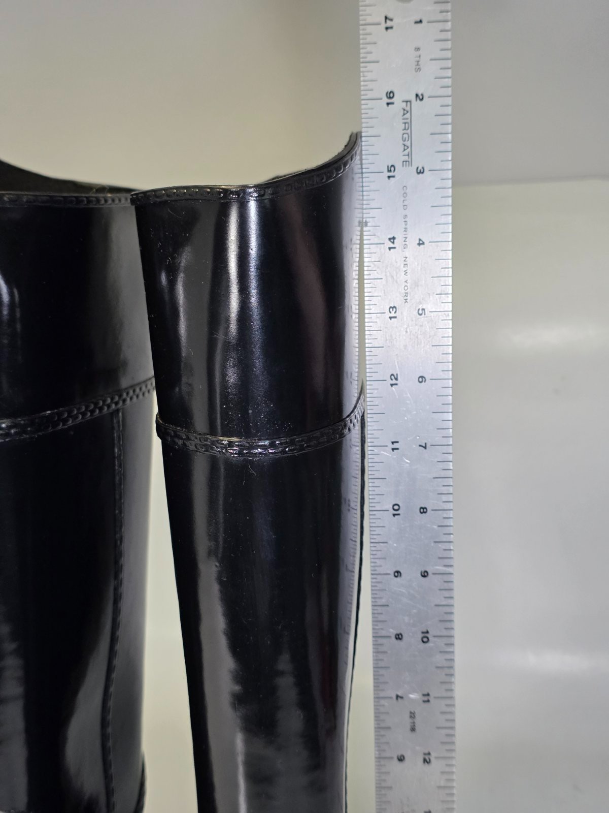 Michael Kors MK Women’s Rain Boots Size 6 M Black Tall Waterproof Rubber Riding