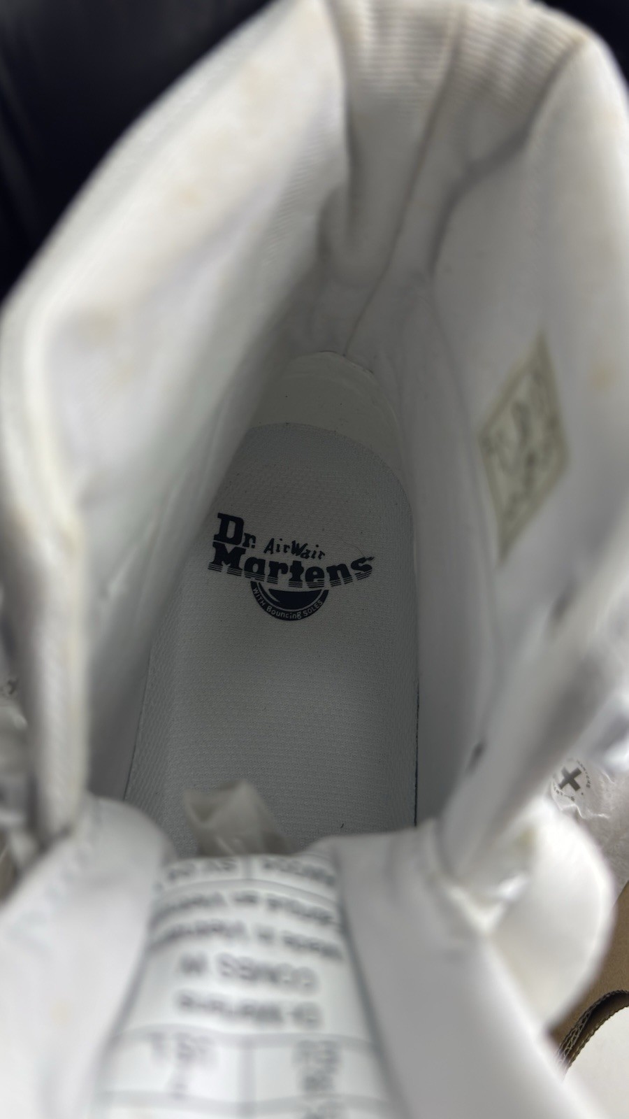 Dr. Martens Combs Poly Airwair Boots Women’s Size 7 White+White