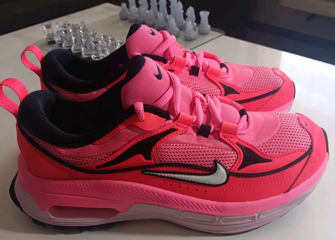 Nike Air Max Bliss Laser Pink White Solar Red Womens Running Sneakers Sz 7.5