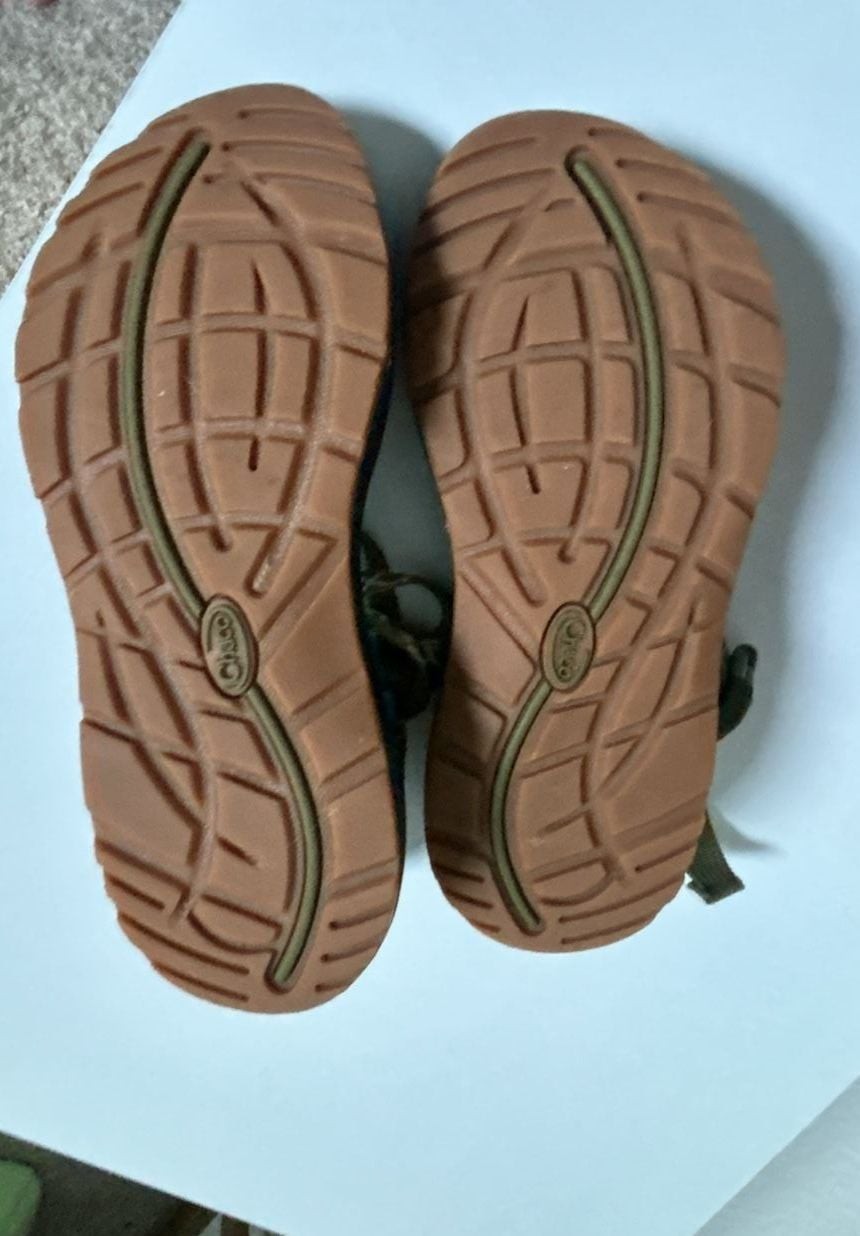 Chaco ZX/2 Classic Women’s Olive Green Patterned Toe-Loop Sport Sandals-w8