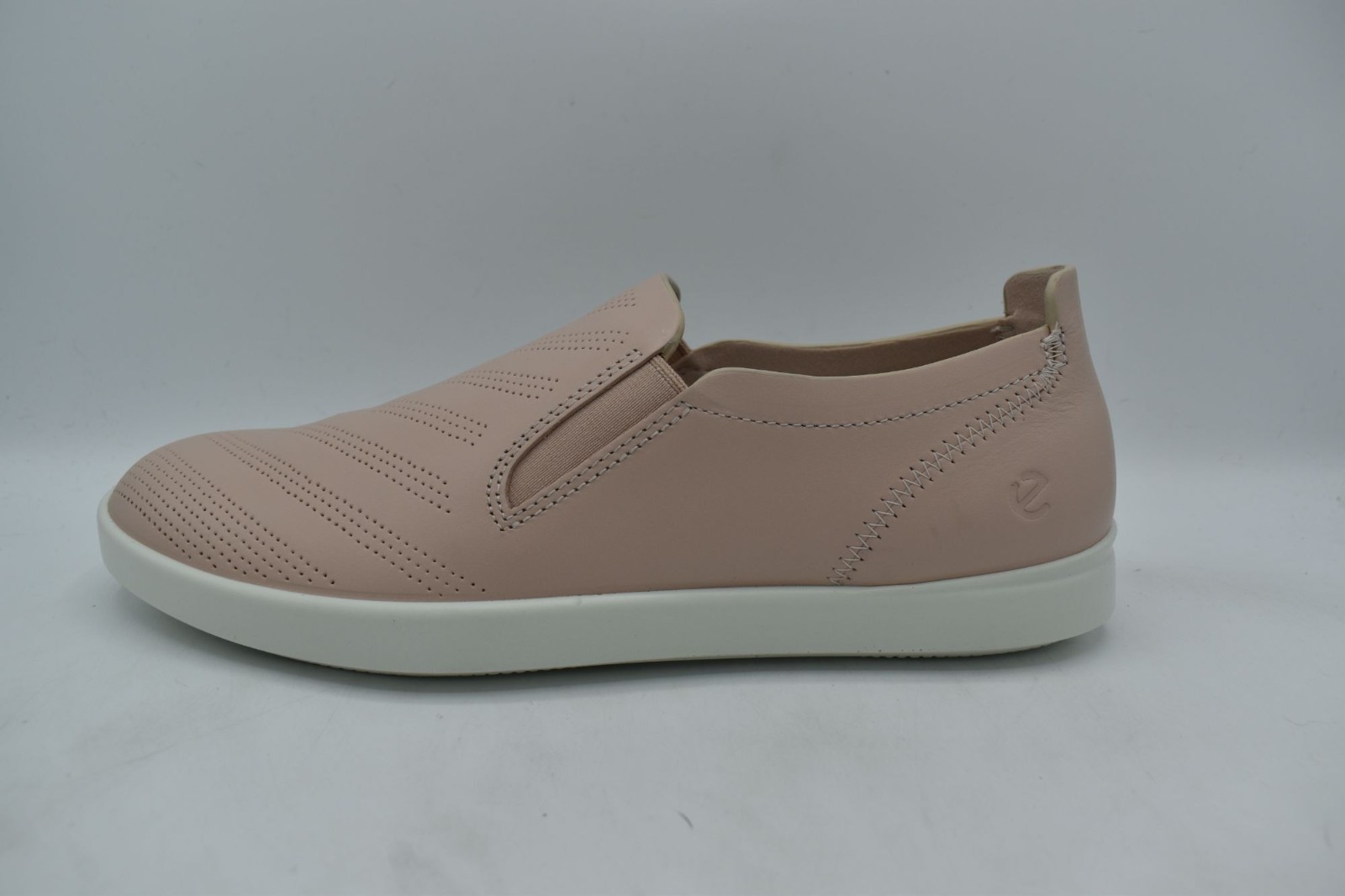 ECCO Women EU Size 41 US 10-10.5 Travel Slip-On Rose Dust Leather Sneakers Shoes