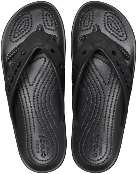 Crocs Adult Women’s Baya II Flip Flops Sandal Black Womens/Mens 6 NEW