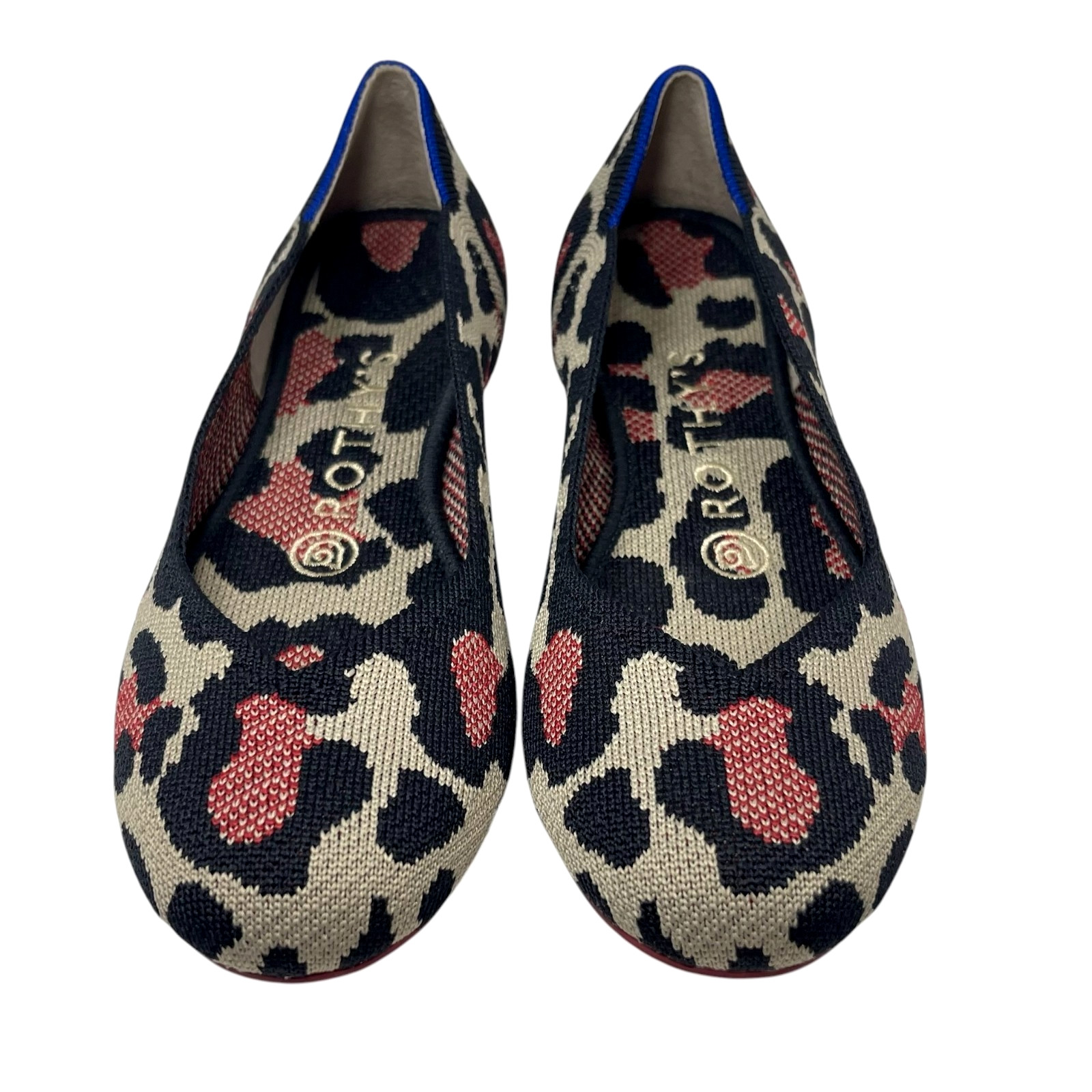ROTHYS BIG RED CAT Retired Leopard Animal Print Multicolor The Flat Womens 6 New