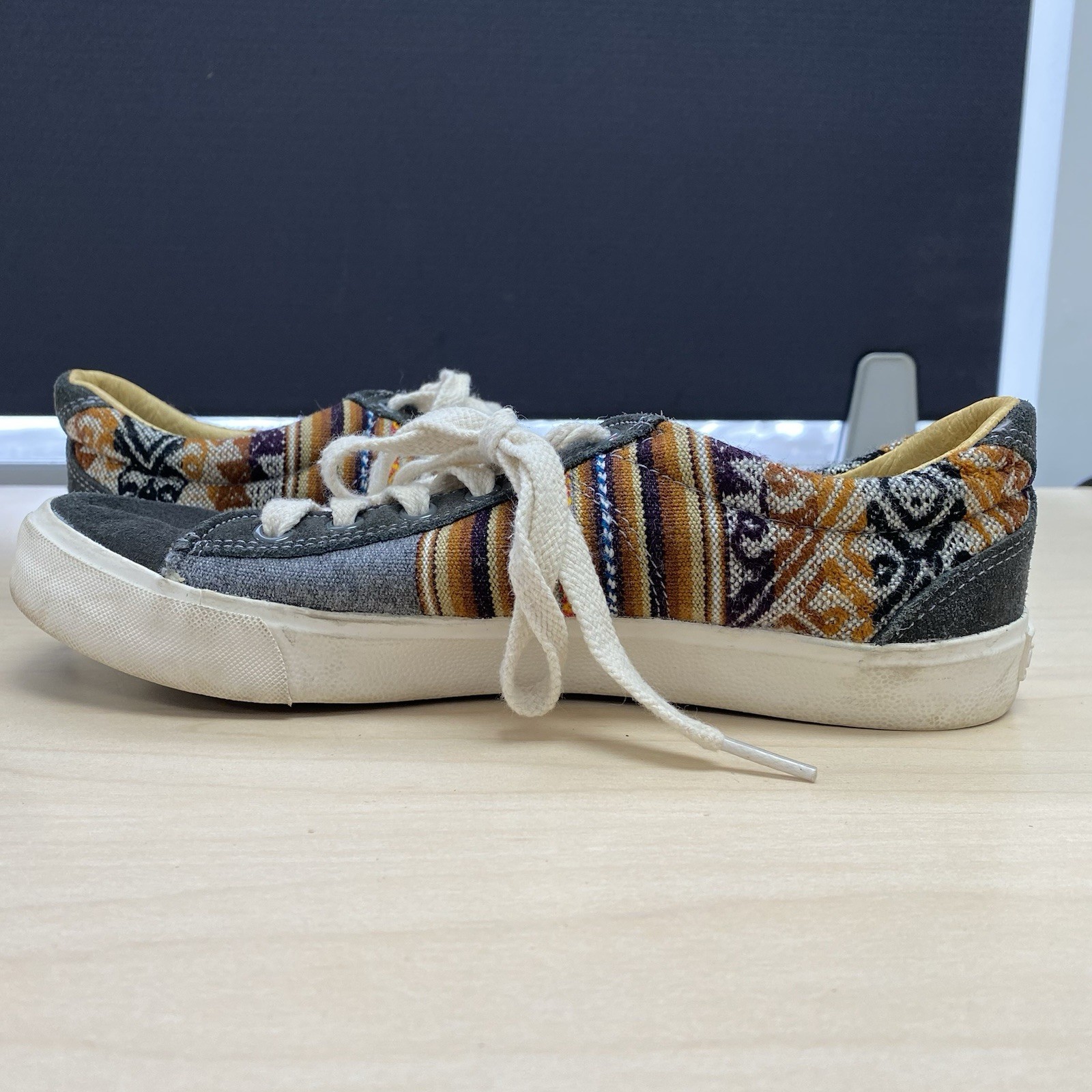 Inkkas Womens Size 9 Cusco Native Blanket Canvas Wool Made in Peru Lace Up