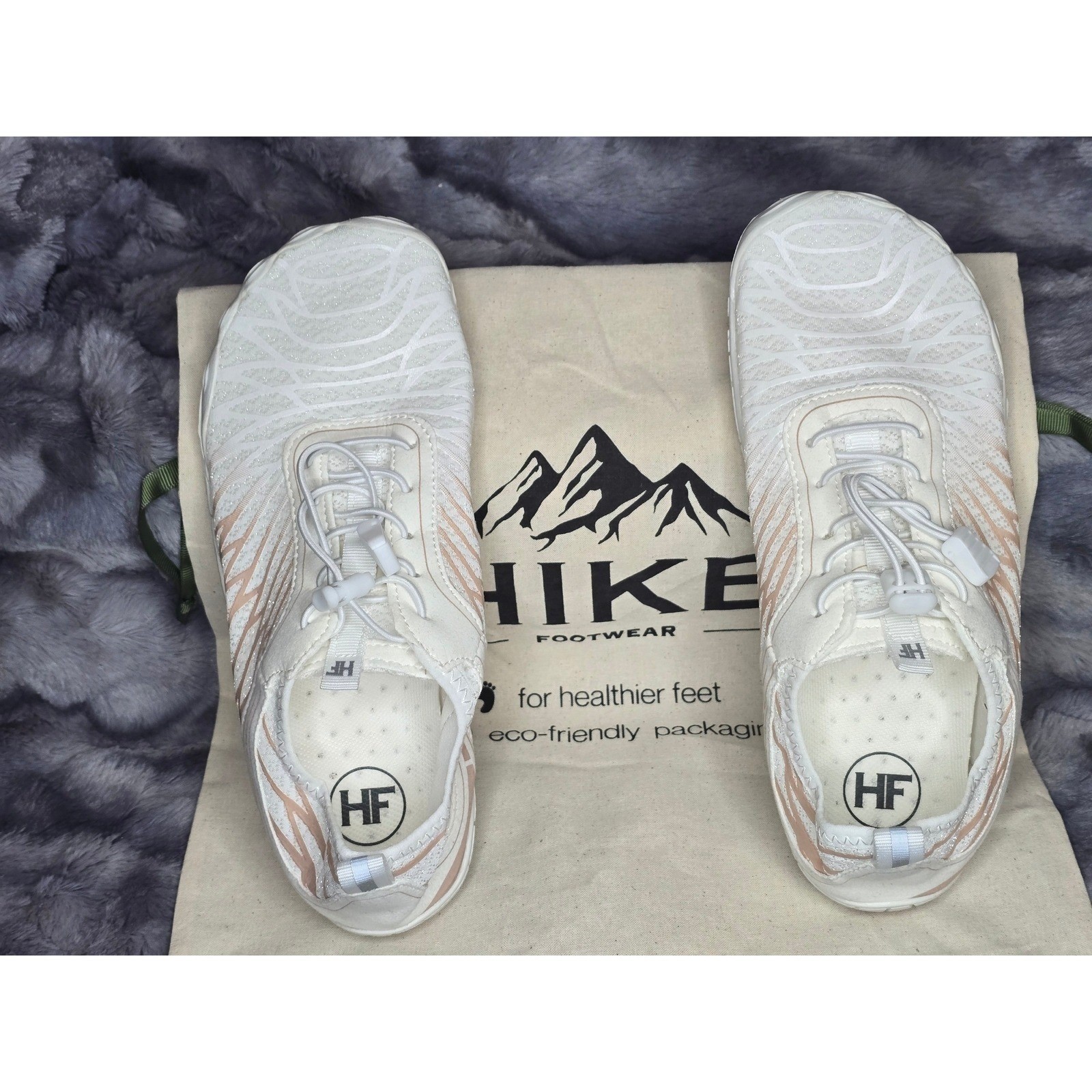 NWT Hike Footwear Lorax Pro Barefoot shoes White/Pink Unisex EU 42 US 11 wmns