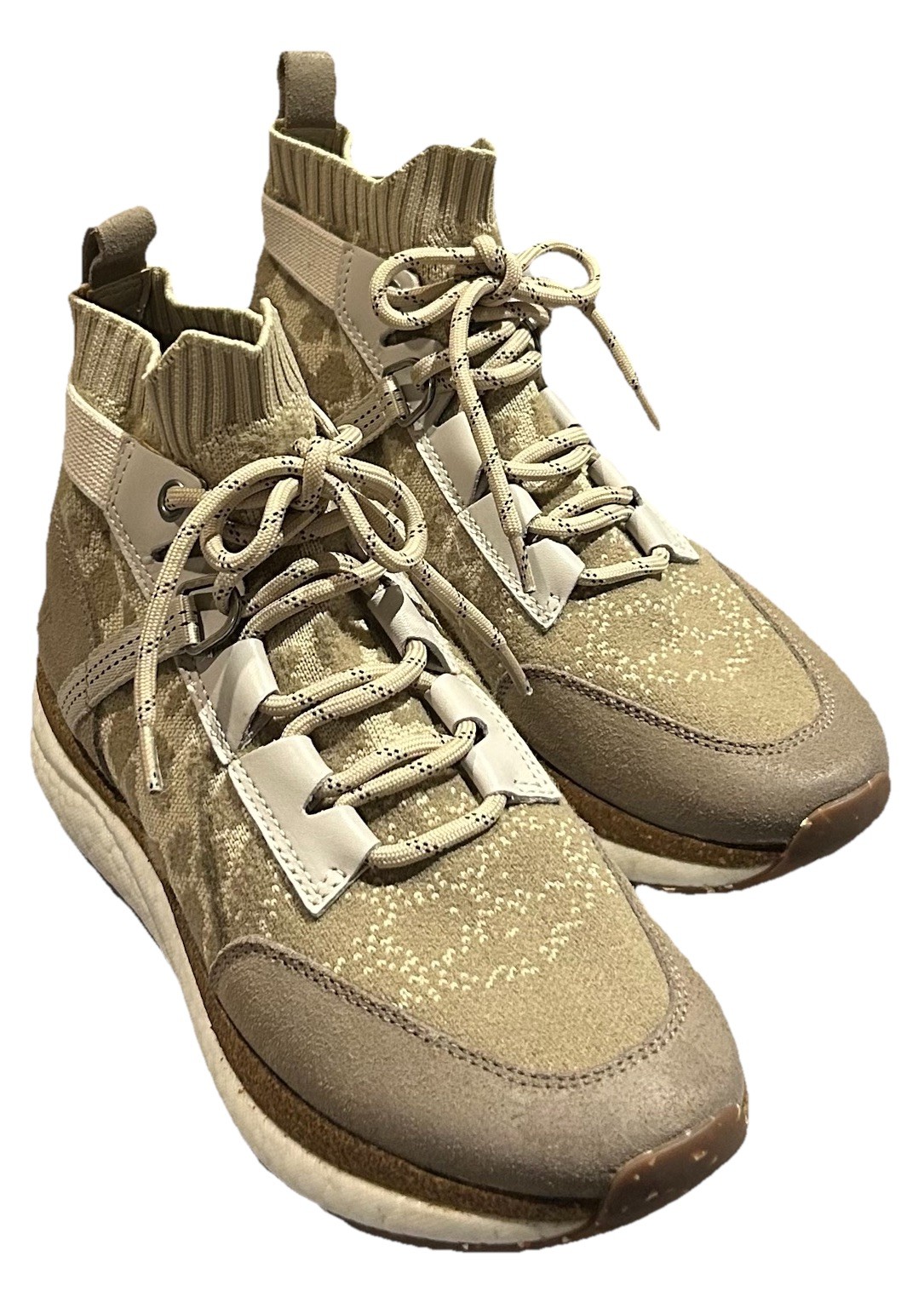 OTBT Hybrid in Chamois Animal Print High Top Comfort Sneakers Womens 37 (6.5)