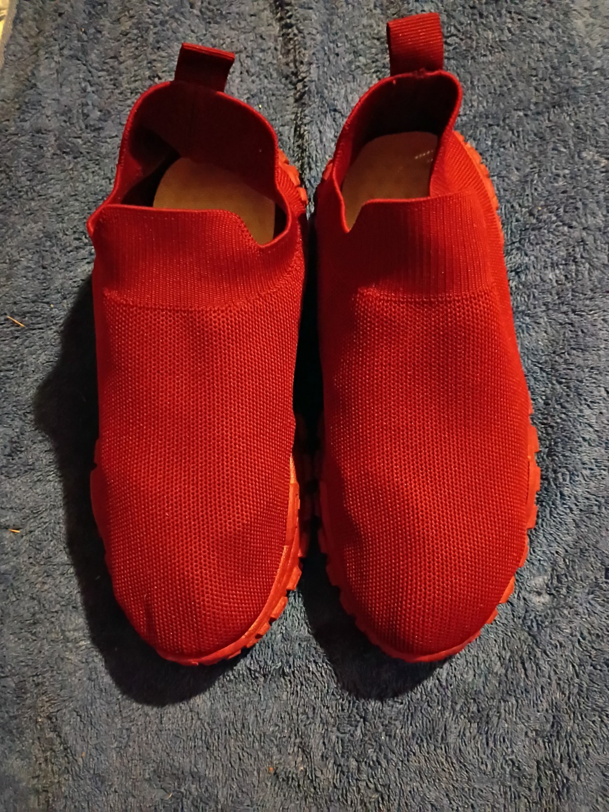 womens burgundy knit sock sneakers