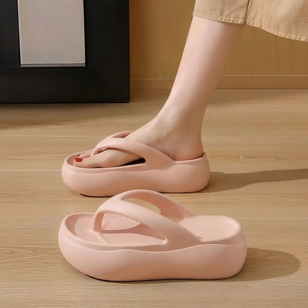 Height-increasing Platform Slippers Non-slip 5CM EVA Beach Sandals Lightweight S