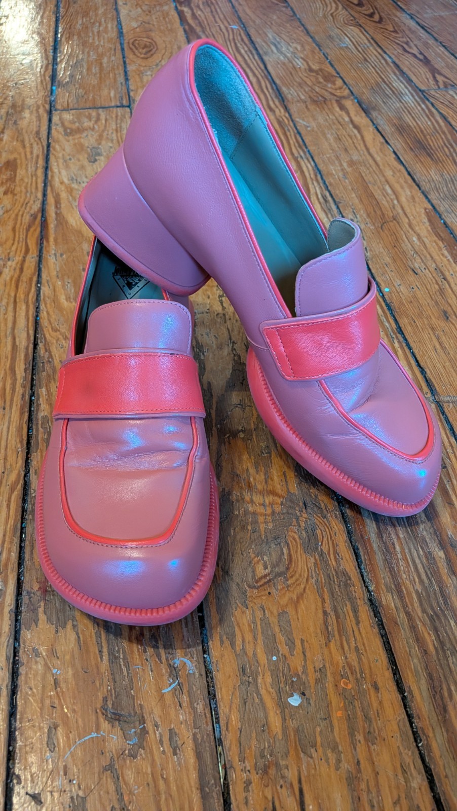 John Fluevog – Thrillvogs Shelly Coral – Size 8- Originally $369