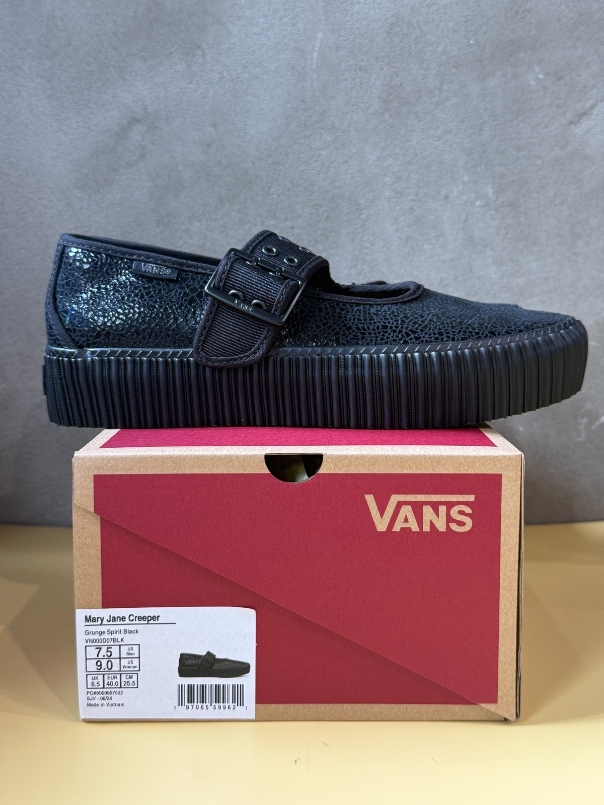 Vans Mary Jane Creeper Women’s Casual Shoes Lifestyle Sneakers NWT VN000D07BLK1