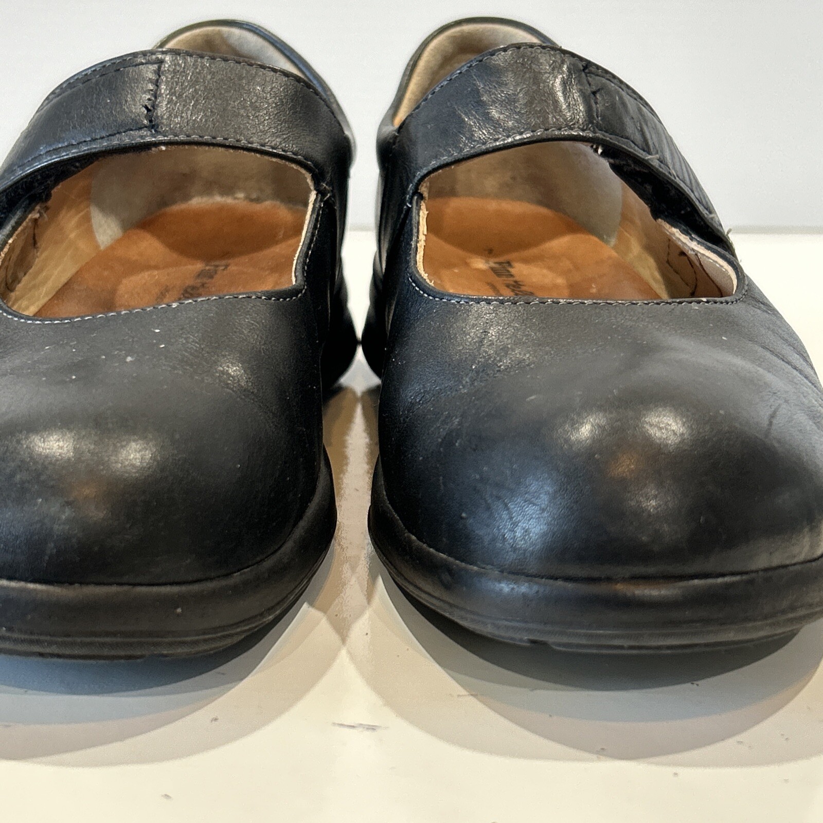Finn Comfort Germany Black Leather Strap Mary Jane Shoes Women’s UK 7 US Size 9