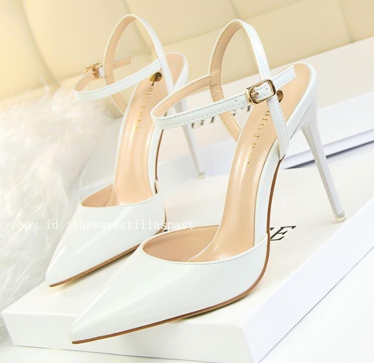 Women’s High Heels Pointed Toe Ankle Dress Strap Sandals Casual Party OL Shoes