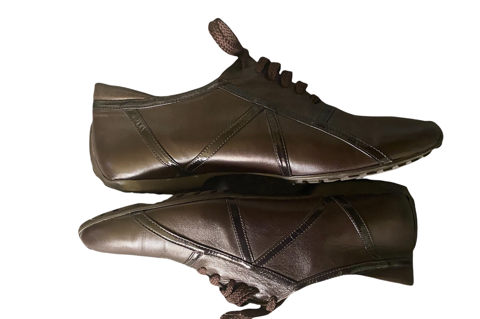 New Gorgeous LA BADIA women’s brown Leather casual shoes sz EU 39.5/US 8.5-9