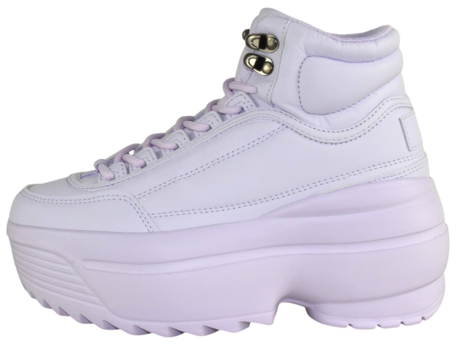 Berness Women Platform High Top Sneakers Chunky Lug Sole Ankle Boots MACY Purple