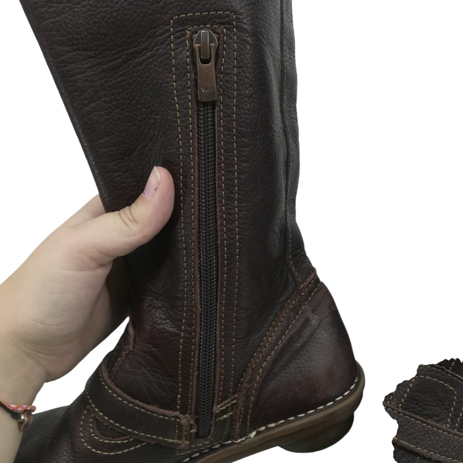 The ART Company Brown Leather Mid Calf Riding Boots Size 36 US 6 Comfort Heel