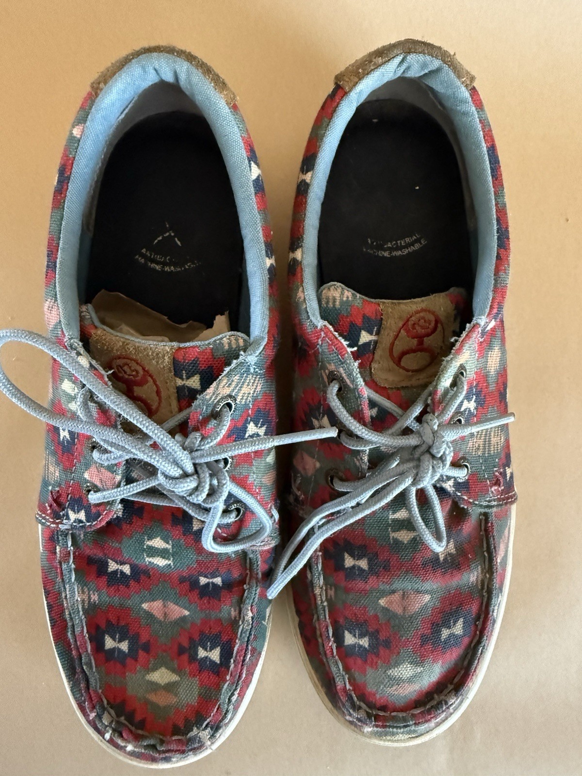 Twisted X Hooey Lace Up Lopers Casual Shoes Womens 9.5 Aztec Western Lace Up