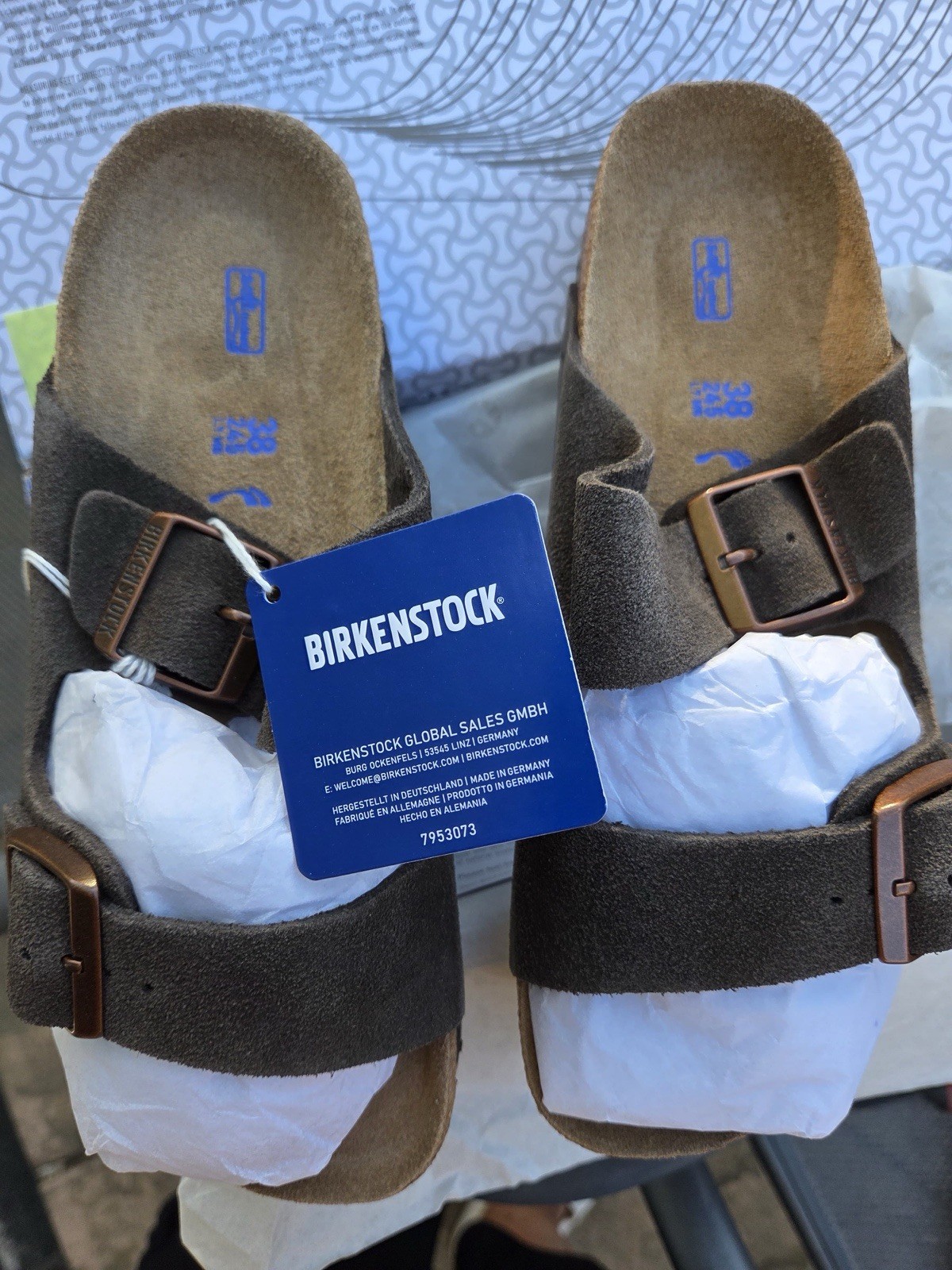 Birkenstock Arizona Mocha Soft Footbed Suede Leather Sandal Women’s shoes
