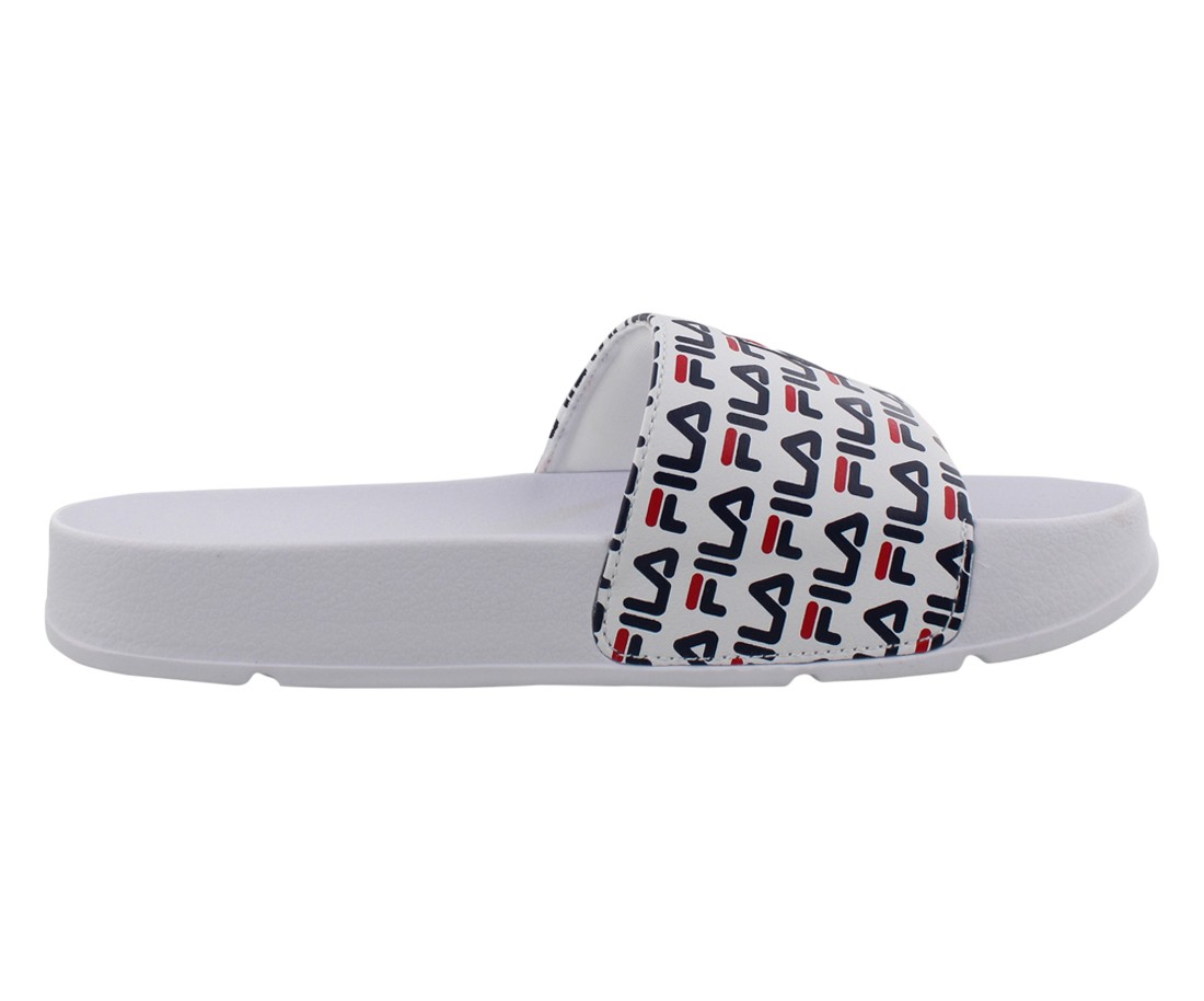 Fila Drifter Mood 2 Slide Womens Shoes Size 7, Color: White/Navy/Red