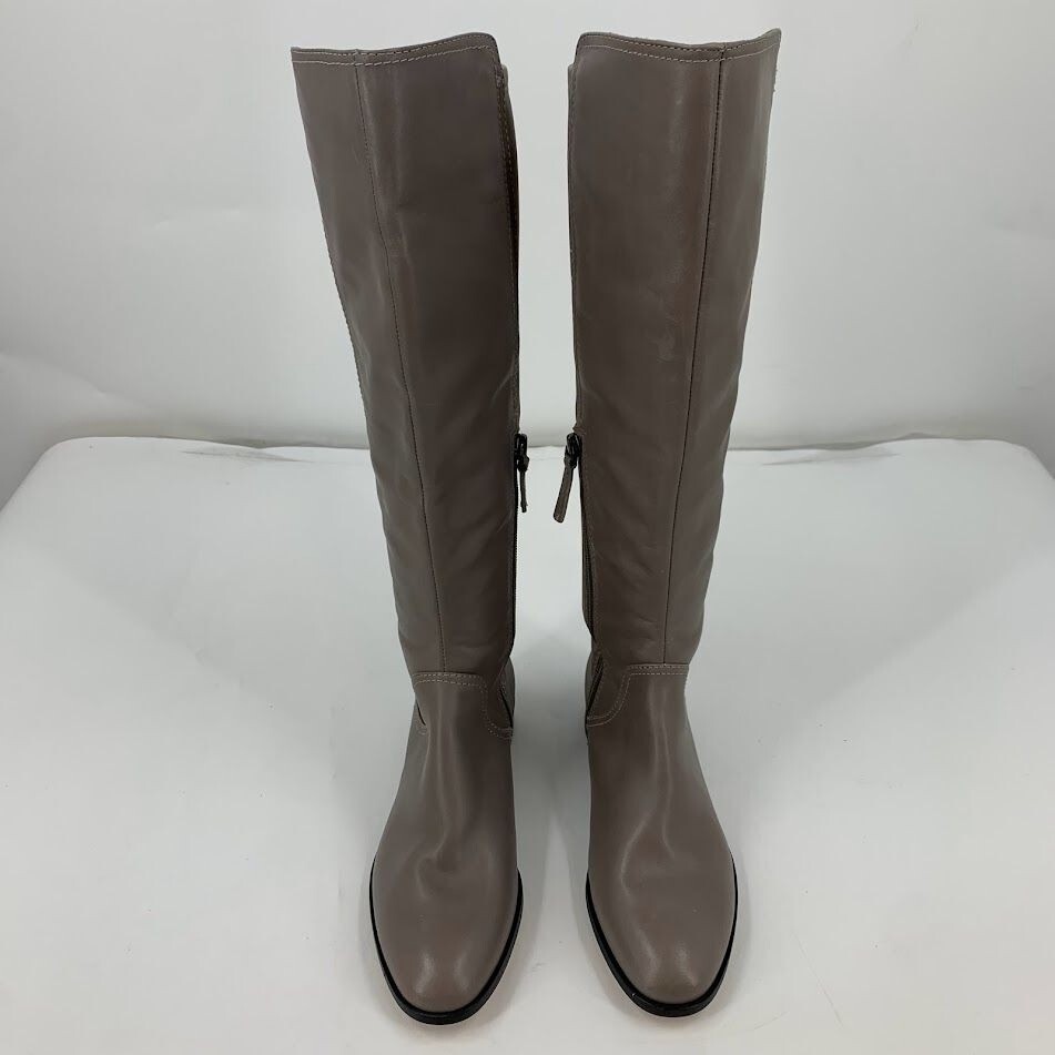 Louise et Cie Women’s Lo-Verdi-R Round Toe Low Heel Leather Knee High Boots SZ 6