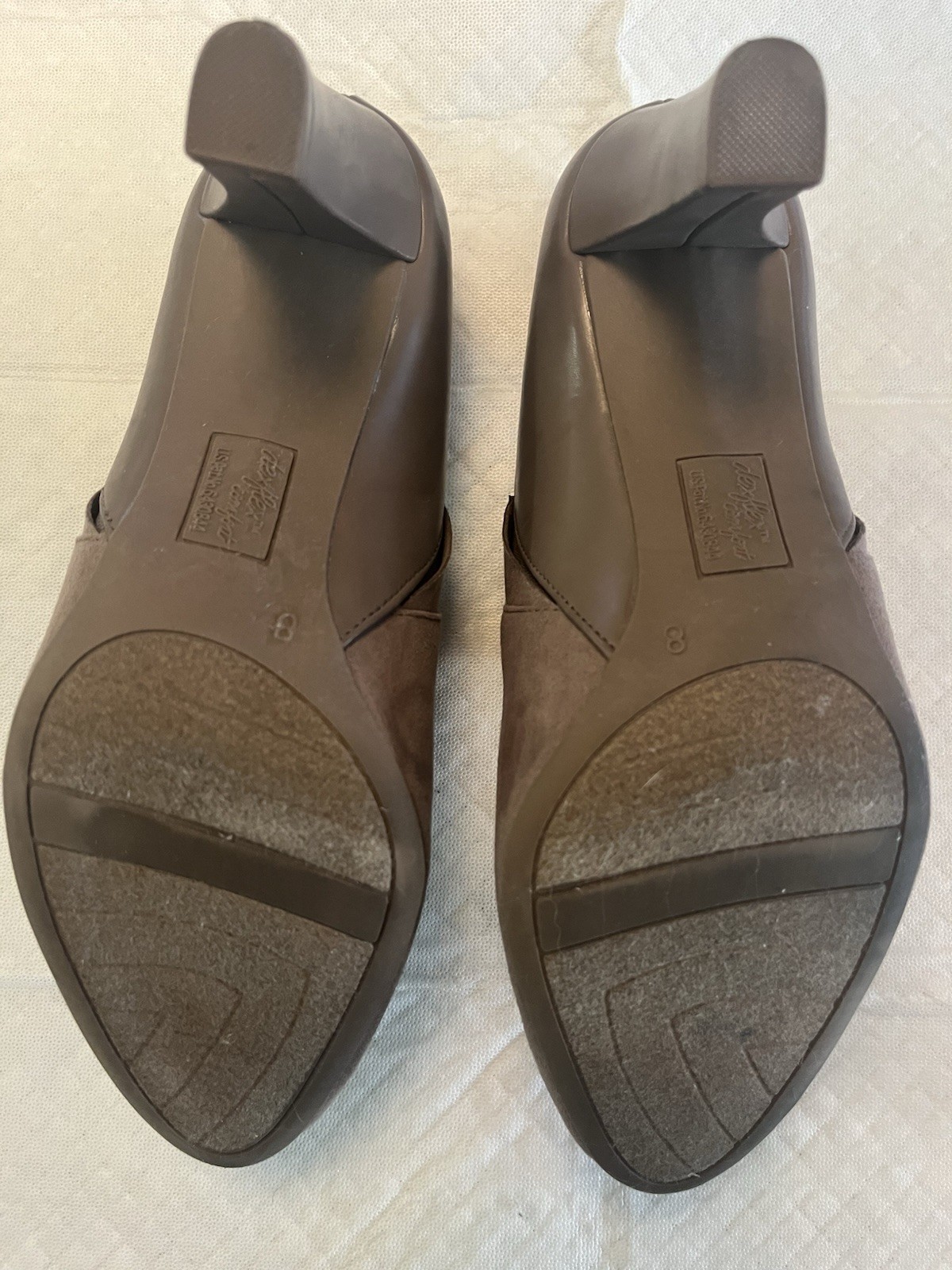Dexflex Comfort Brown Fabric Pointed Toe Slip-On Pumps Women’s US 8 EU 39
