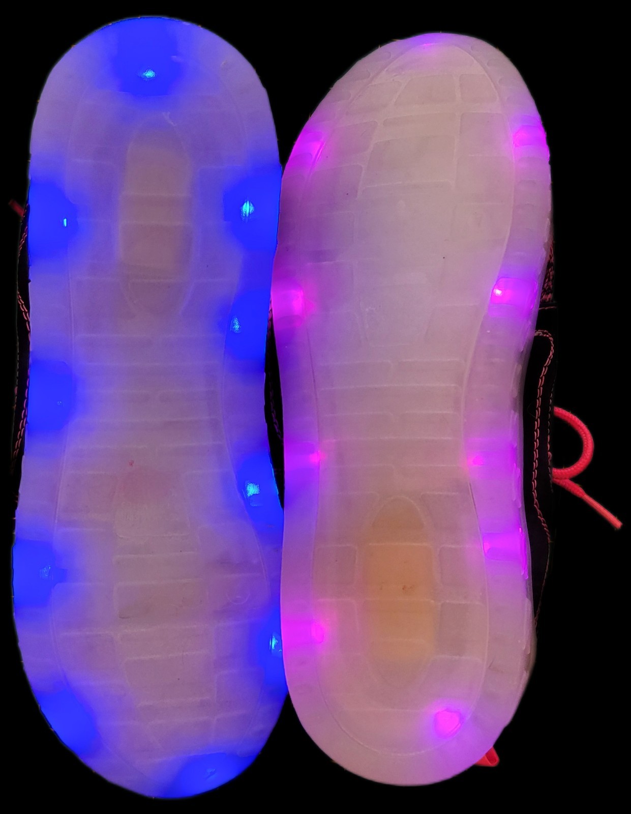 Light-Up Shoes Flashing Sneakers Mens 7/Women’s 9 Flashlights Brand