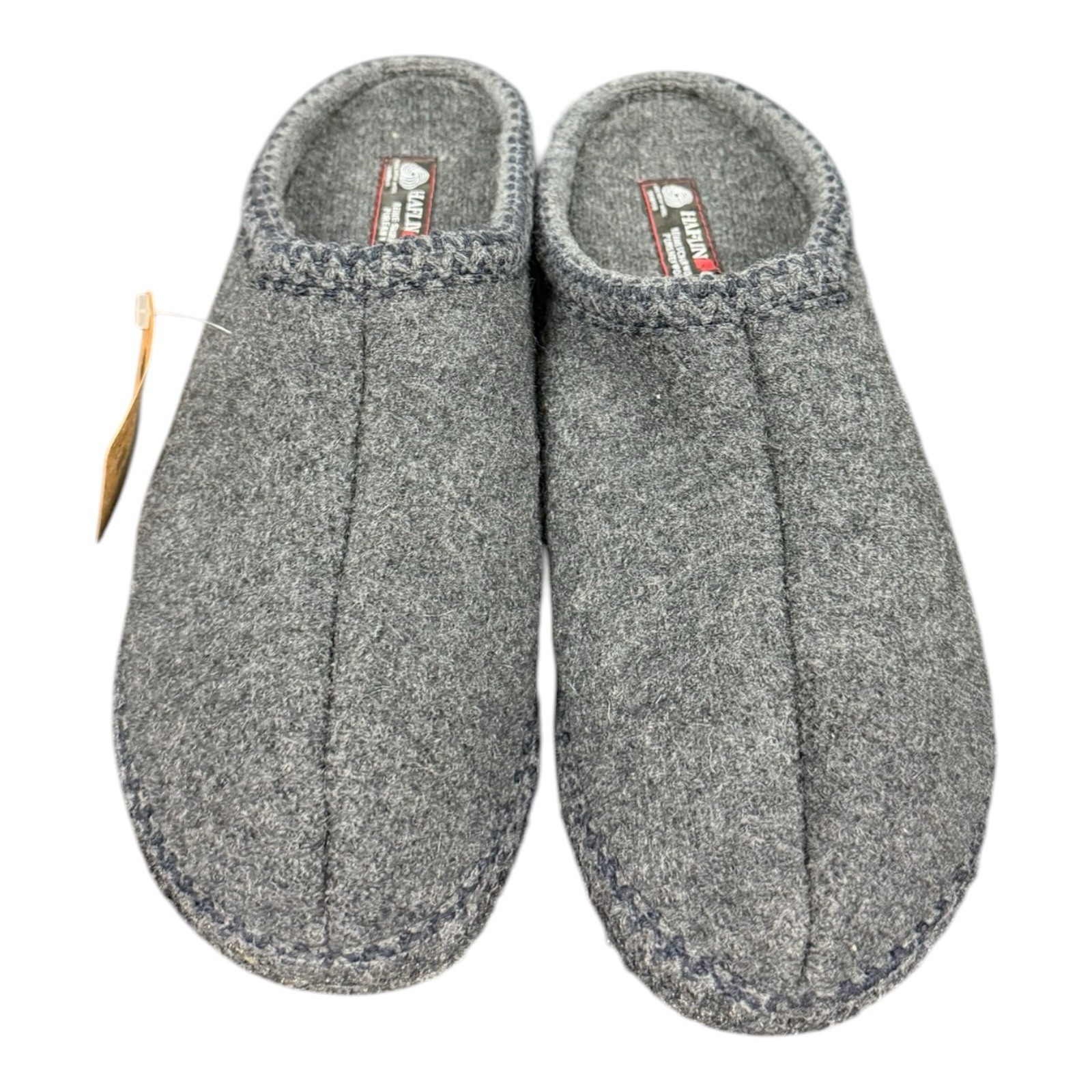 Haflinger AS7 Grey Wool Slippers Womens Size EU 38 US 7.5 New In Box