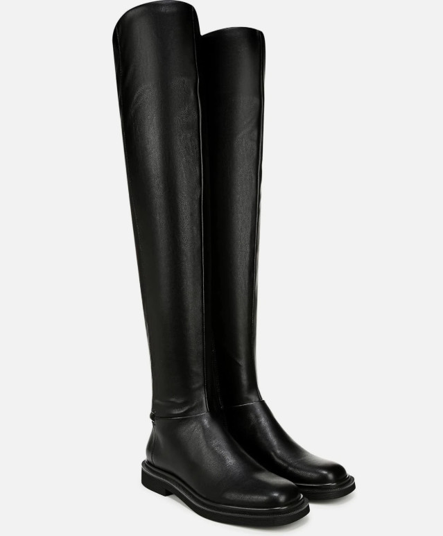 Franco Sarto Angeli Black Stretch Over The Knee Boots Women’s 8 1/2 M