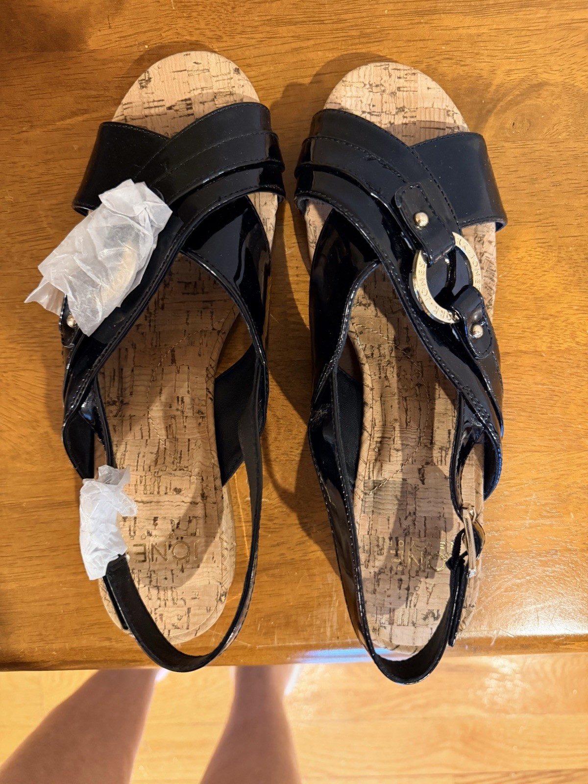 Jones New York Black Shoes With Buckle Size 8