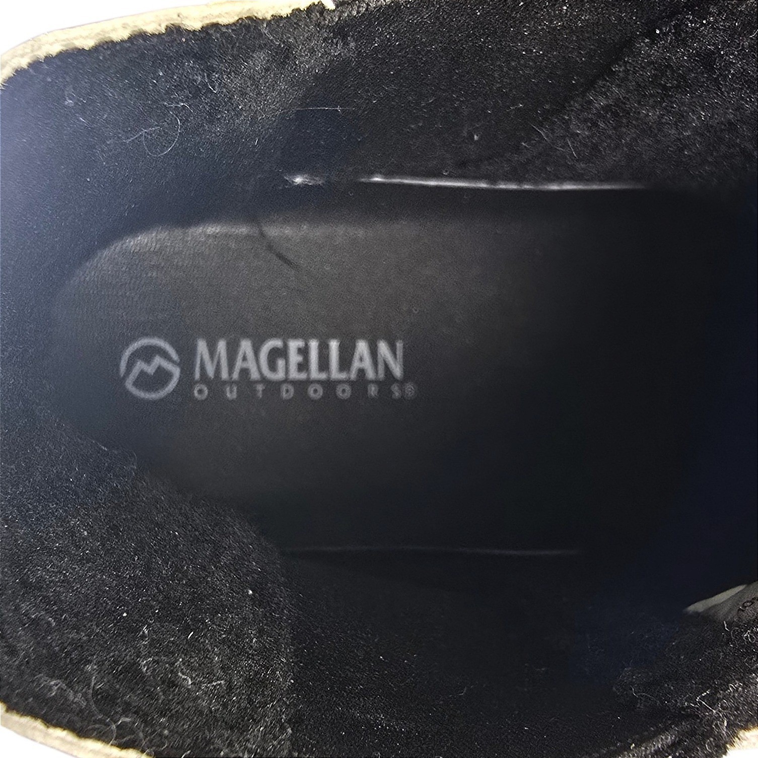 Magellan Outdoors Chelsea Boots Womens 9B Cream Black Man Made Utility Gorpcore