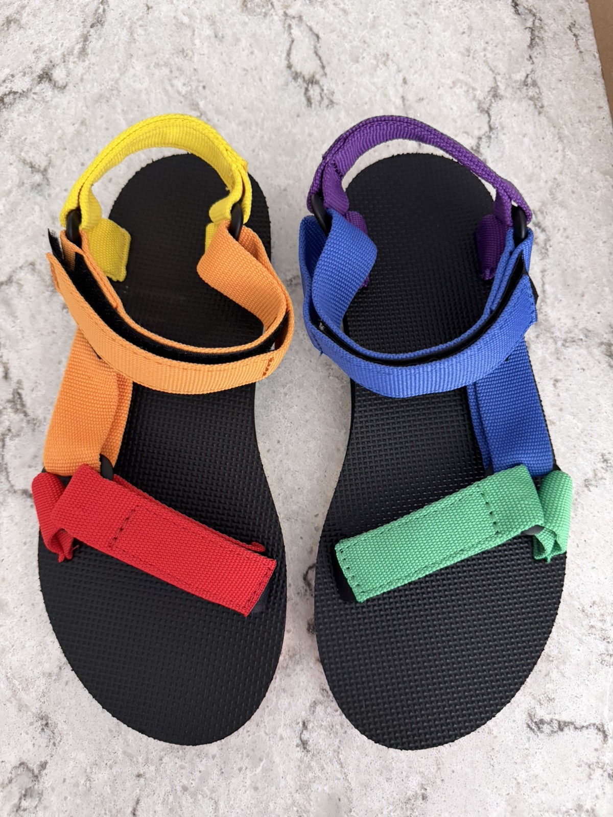 NIB Teva Original Universal Pride Strappy Sandals 1131411 Women US 6/ EUR 37