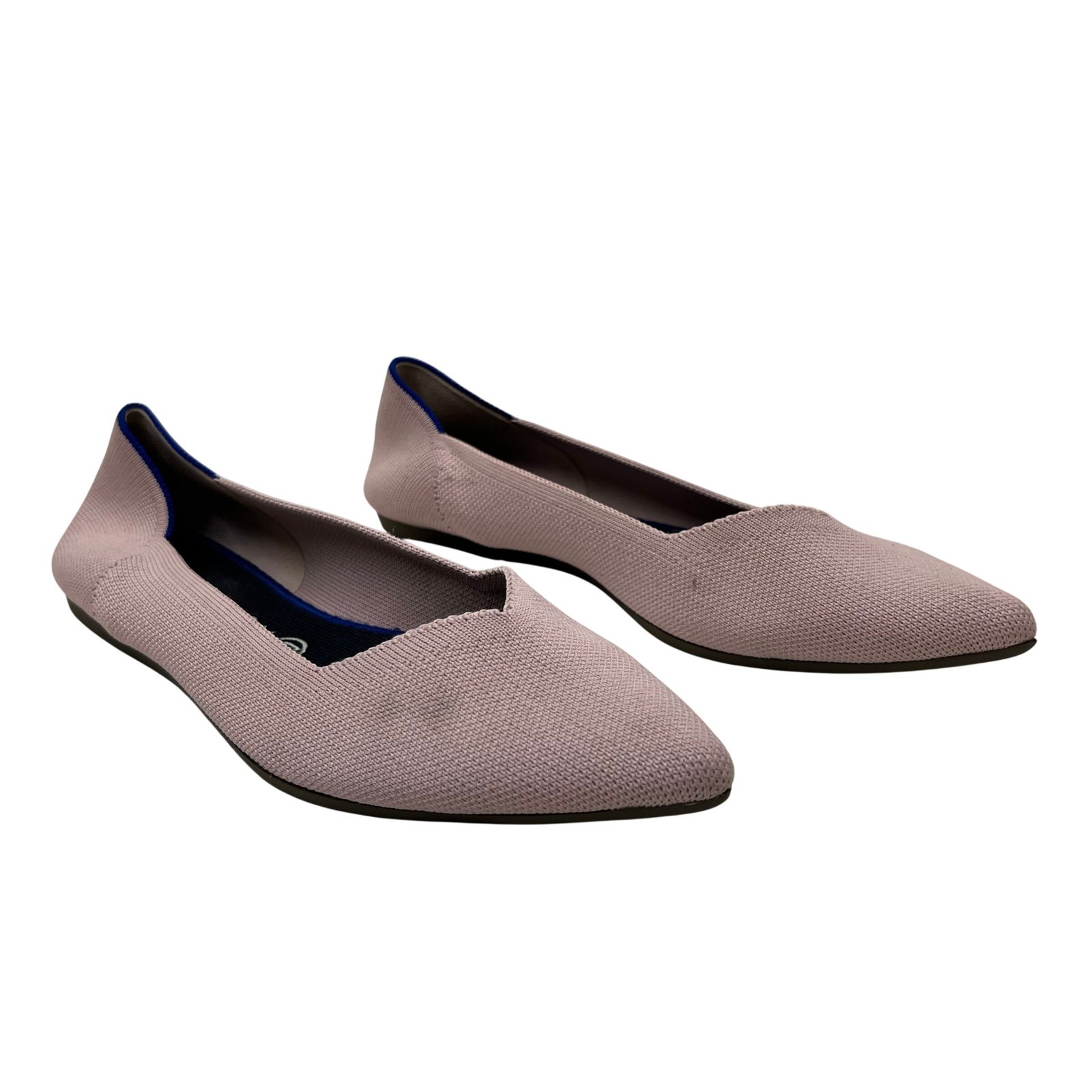 Rothys The Point Blush Pink Pointed Toe Knit Flats Womens 10.5 Recycled Shoes
