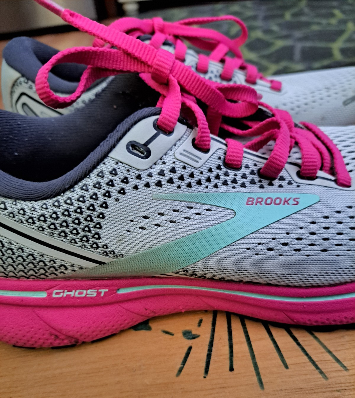 Womens Brooks Ghost 14 (1203561B024) Running Shoes Sneakers Size 7 Med (B)