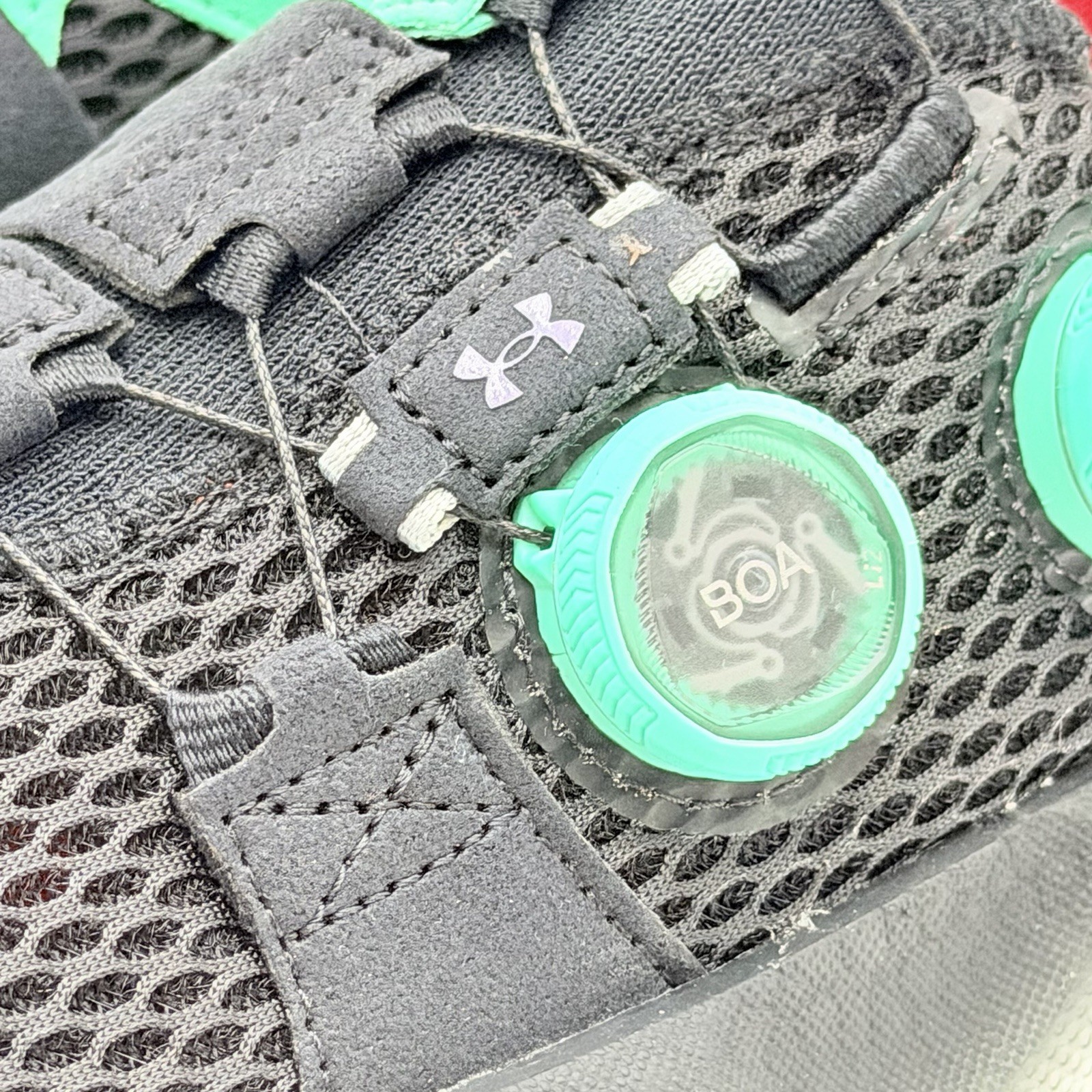 Under Armour Speedland x HOVR Infinite Mega Black Comet Green Women 8.5 Men 7