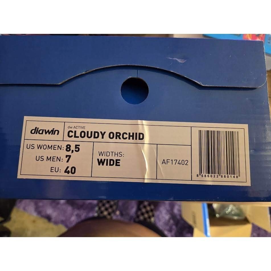 Diawin dw ACTIVE Cloudy Orchid Sneakers Wide US Women 8.5 Men 7 EU 40 AF17402